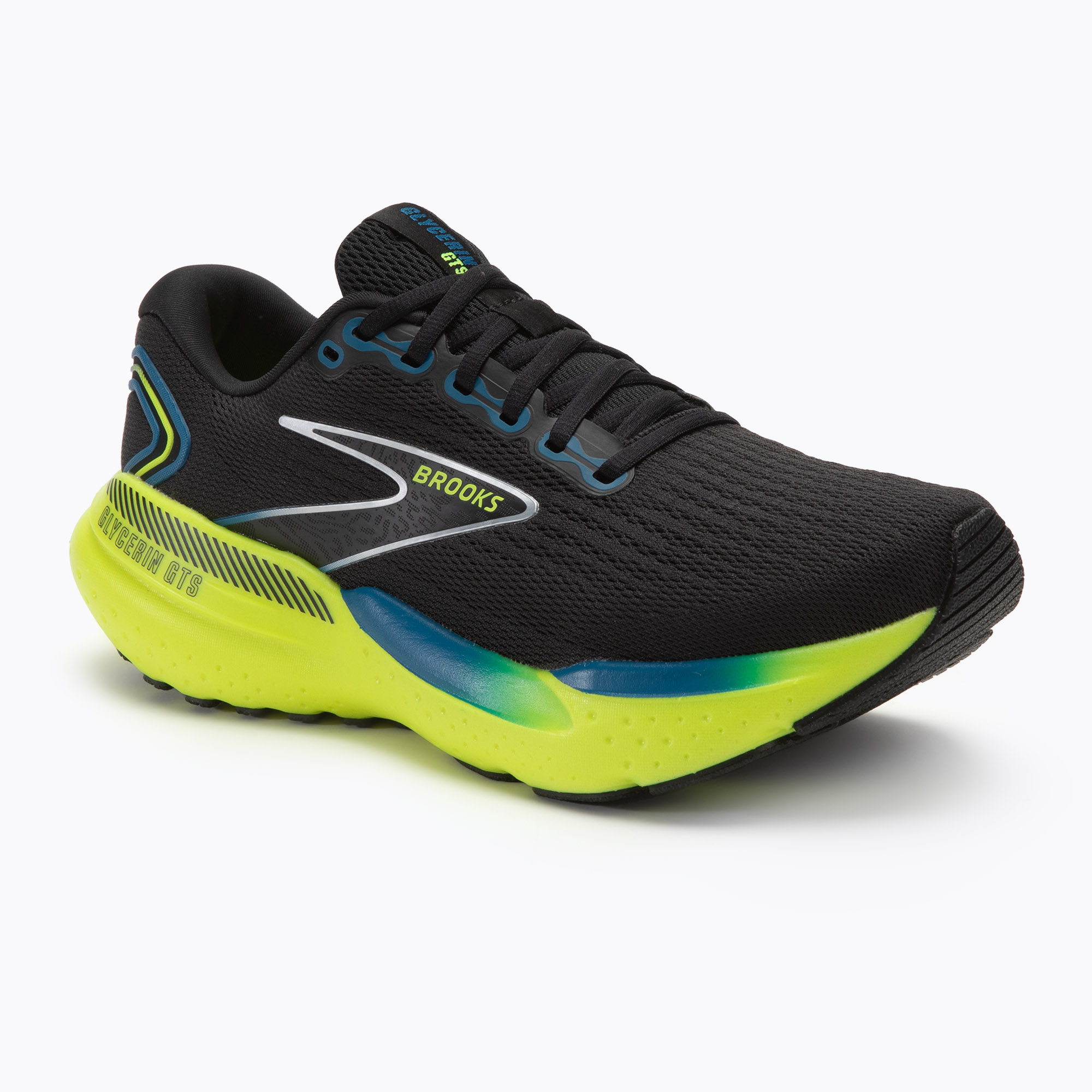 Buty do biegania męskie Brooks Glycerin GTS 21 black/blue/nightlife | WYSYŁKA W 24H | 30 DNI NA ZWROT