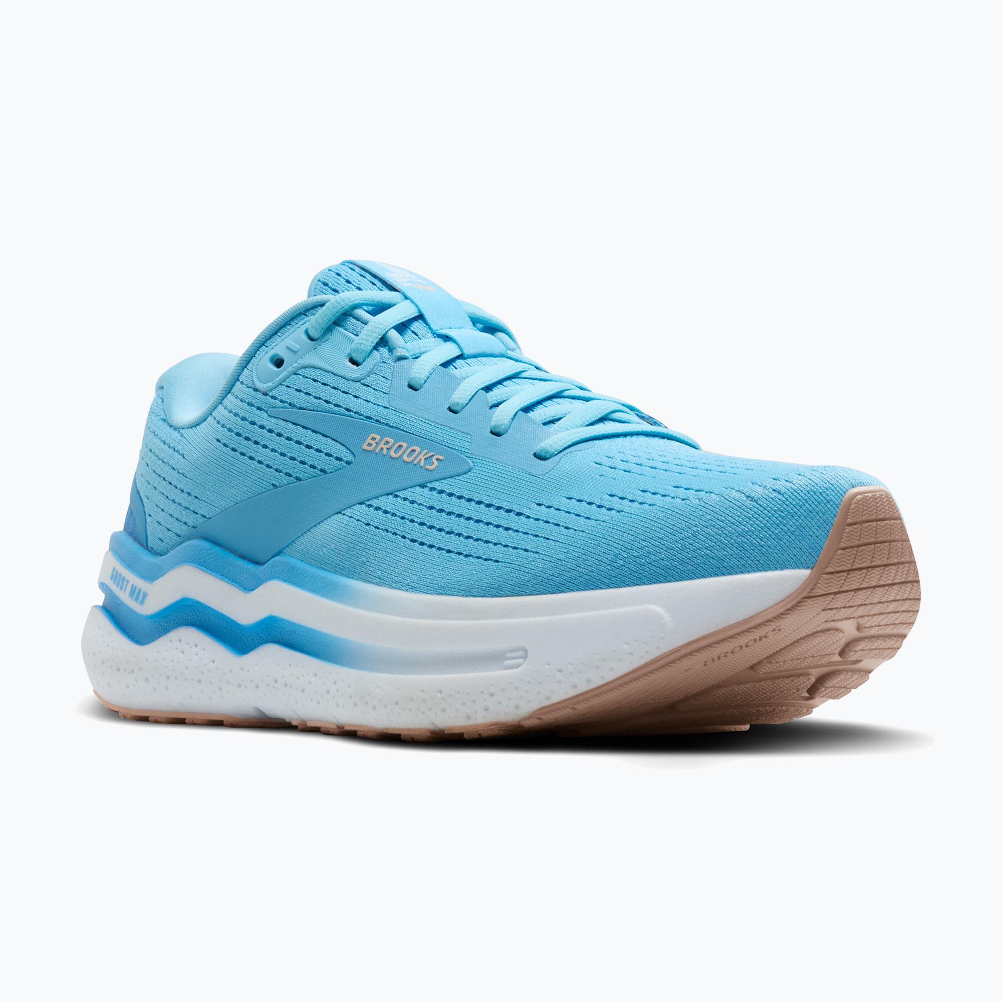 Buty do biegania damskie Brooks Ghost Max 2 baltic sea/bonnie blue/peach | WYSYŁKA W 24H | 30 DNI NA ZWROT