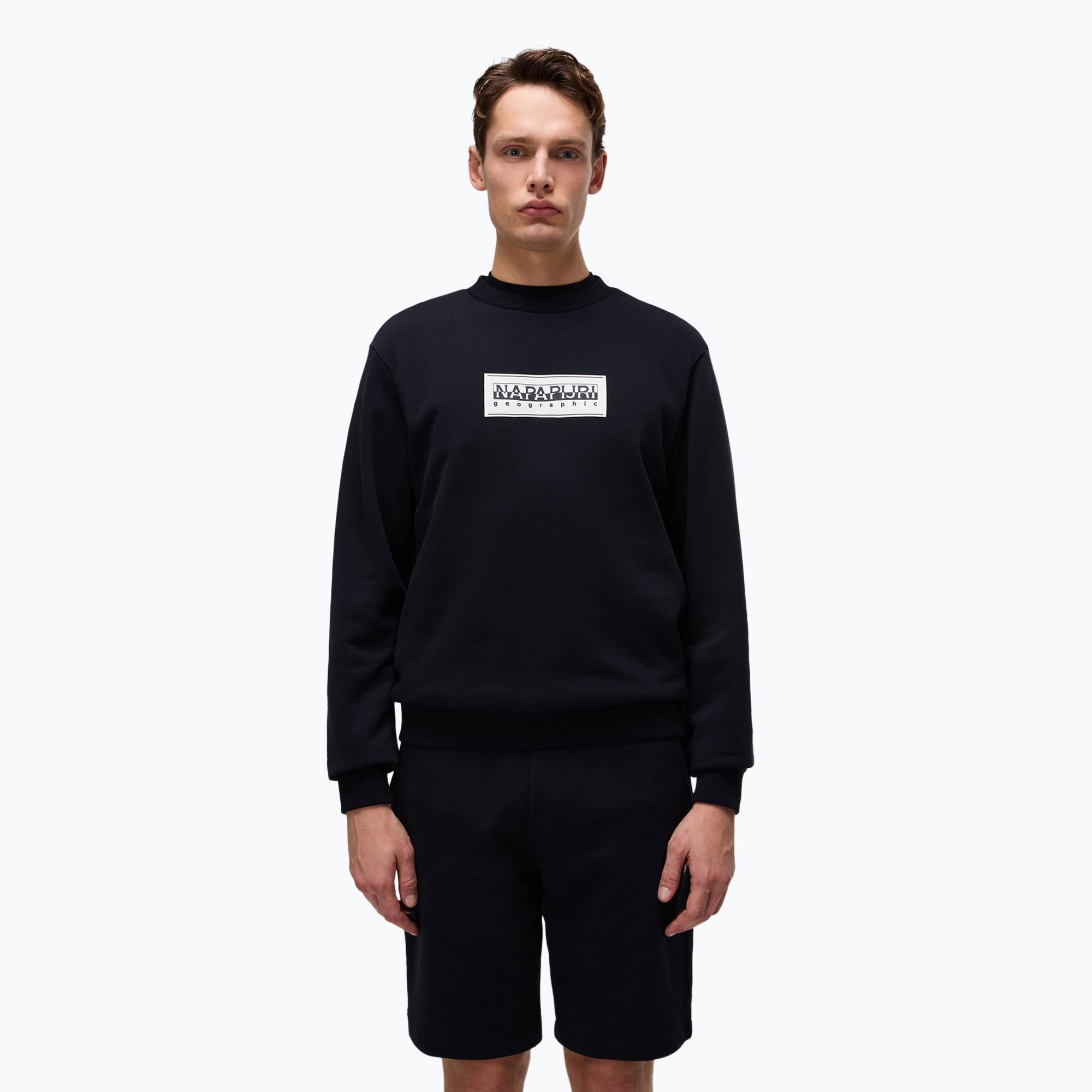 Bluza męska Napapijri B-Box Logo C black 041 | WYSYŁKA W 24H | 30 DNI NA ZWROT