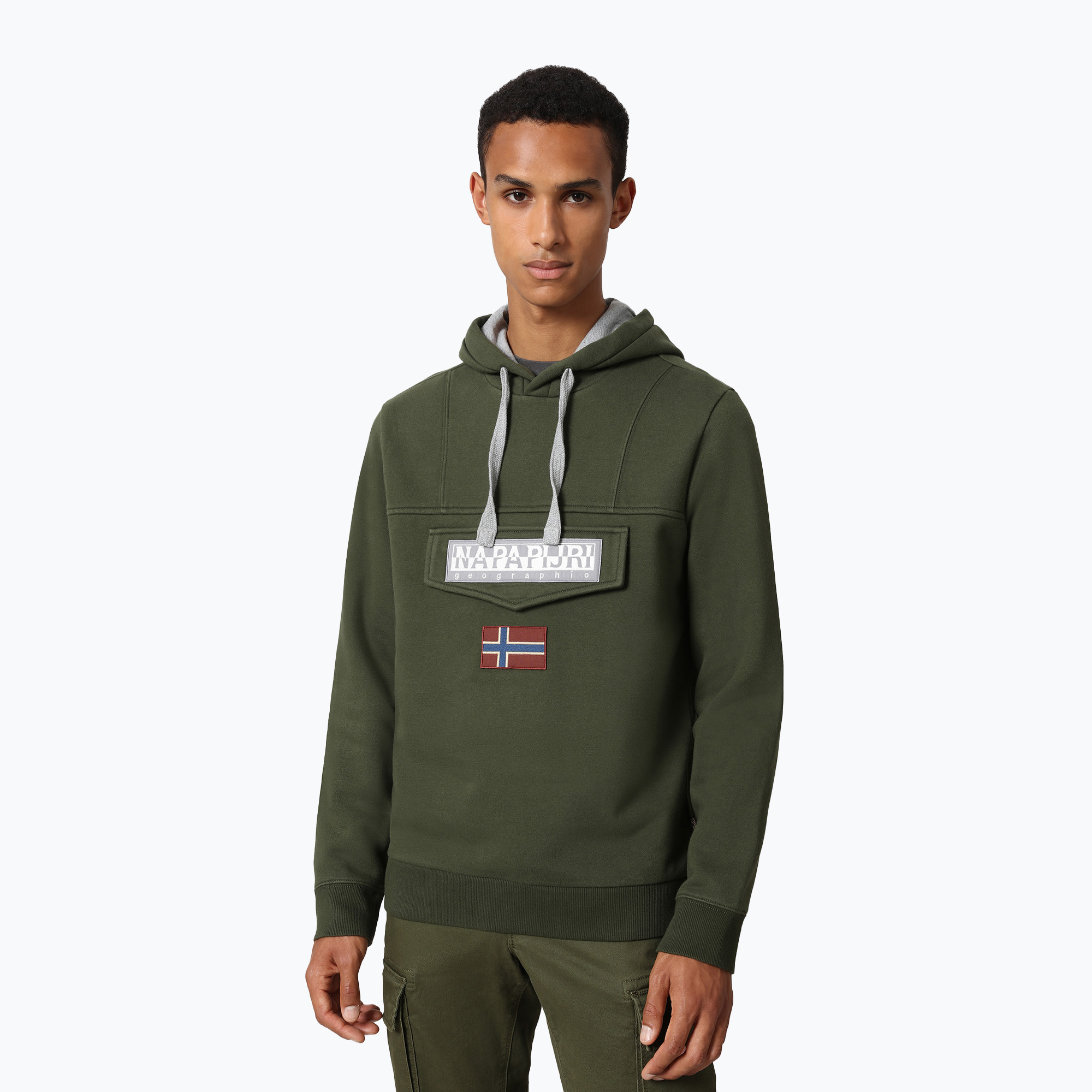 Bluza męska Napapijri NP0A4FQK verde | WYSYŁKA W 24H | 30 DNI NA ZWROT