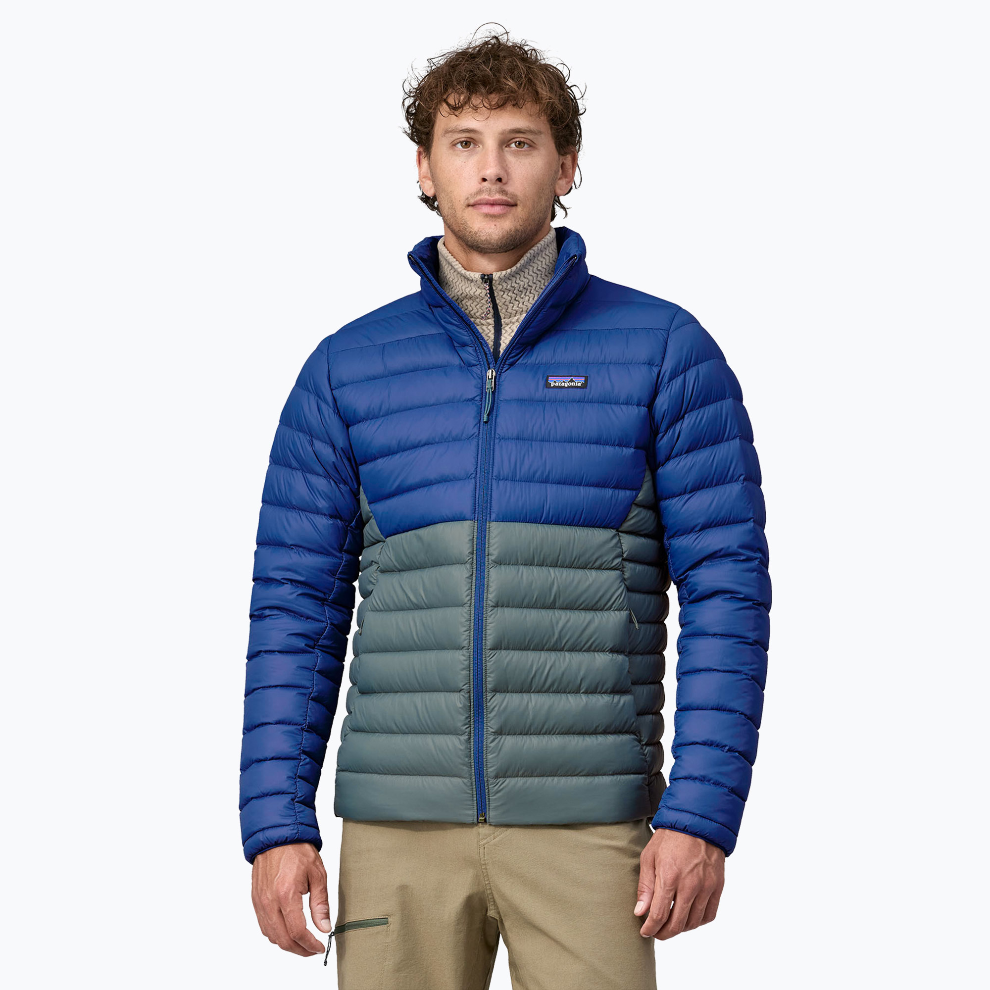 Kurtka puchowa męska Patagonia Down Sweater passage blue | WYSYŁKA W 24H | 30 DNI NA ZWROT