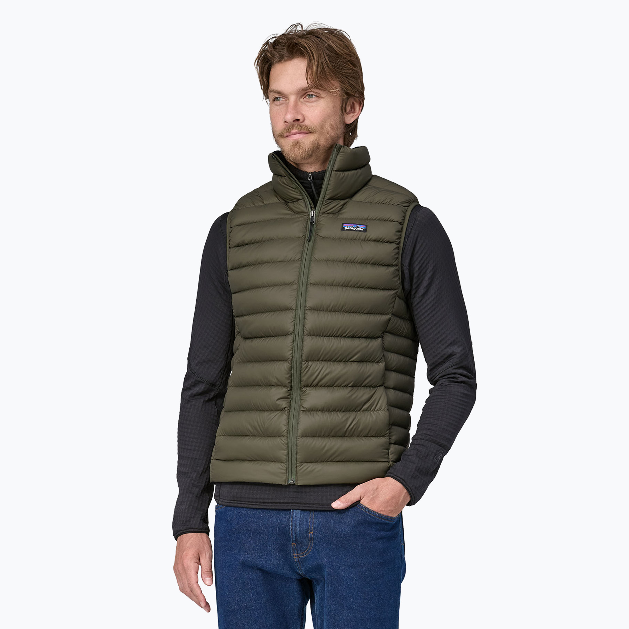 Bezrękawnik męski Patagonia Down Sweater basin green | WYSYŁKA W 24H | 30 DNI NA ZWROT