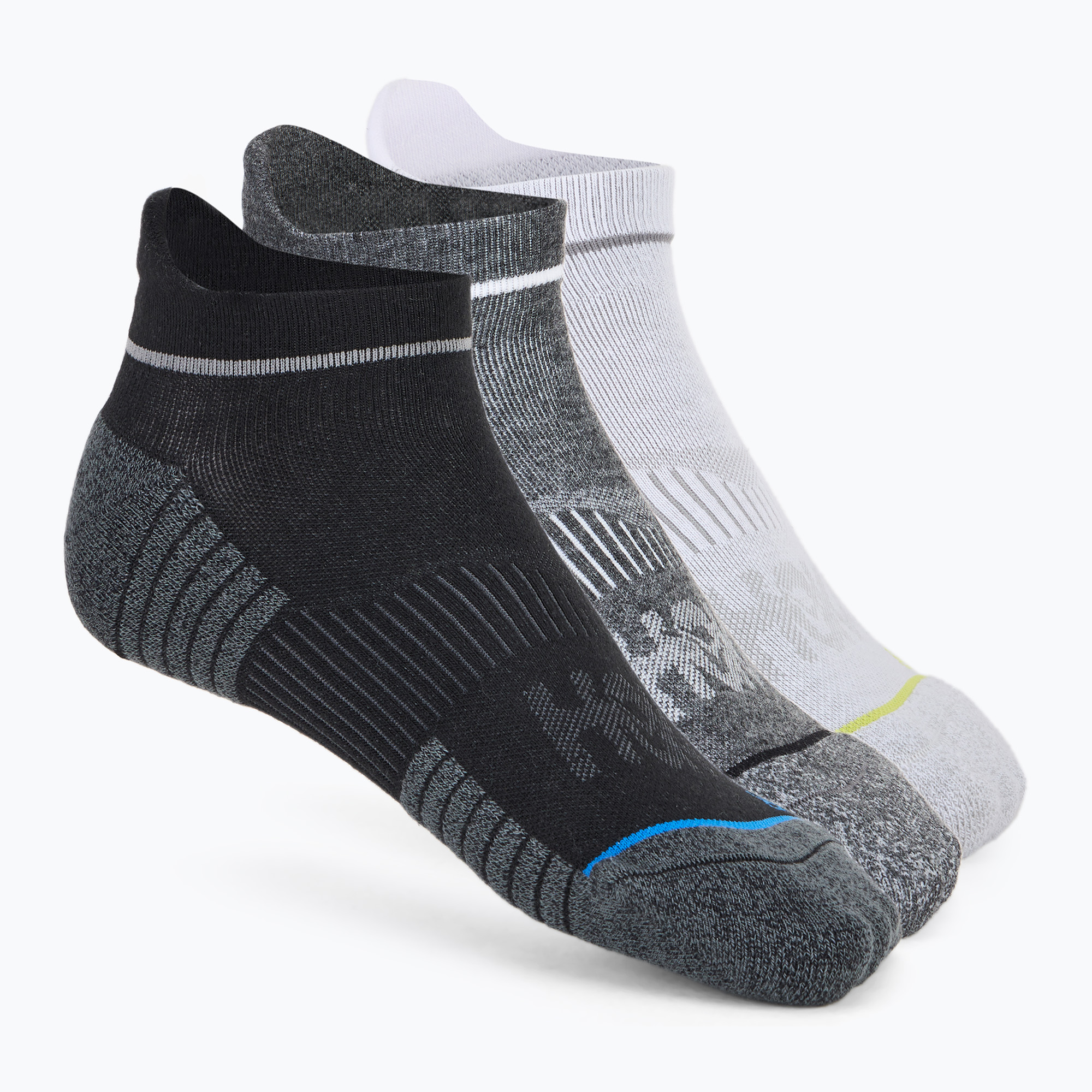 Skarpety HOKA No-Show Run Sock 3 pary white/black/grey | WYSYŁKA W 24H | 30 DNI NA ZWROT