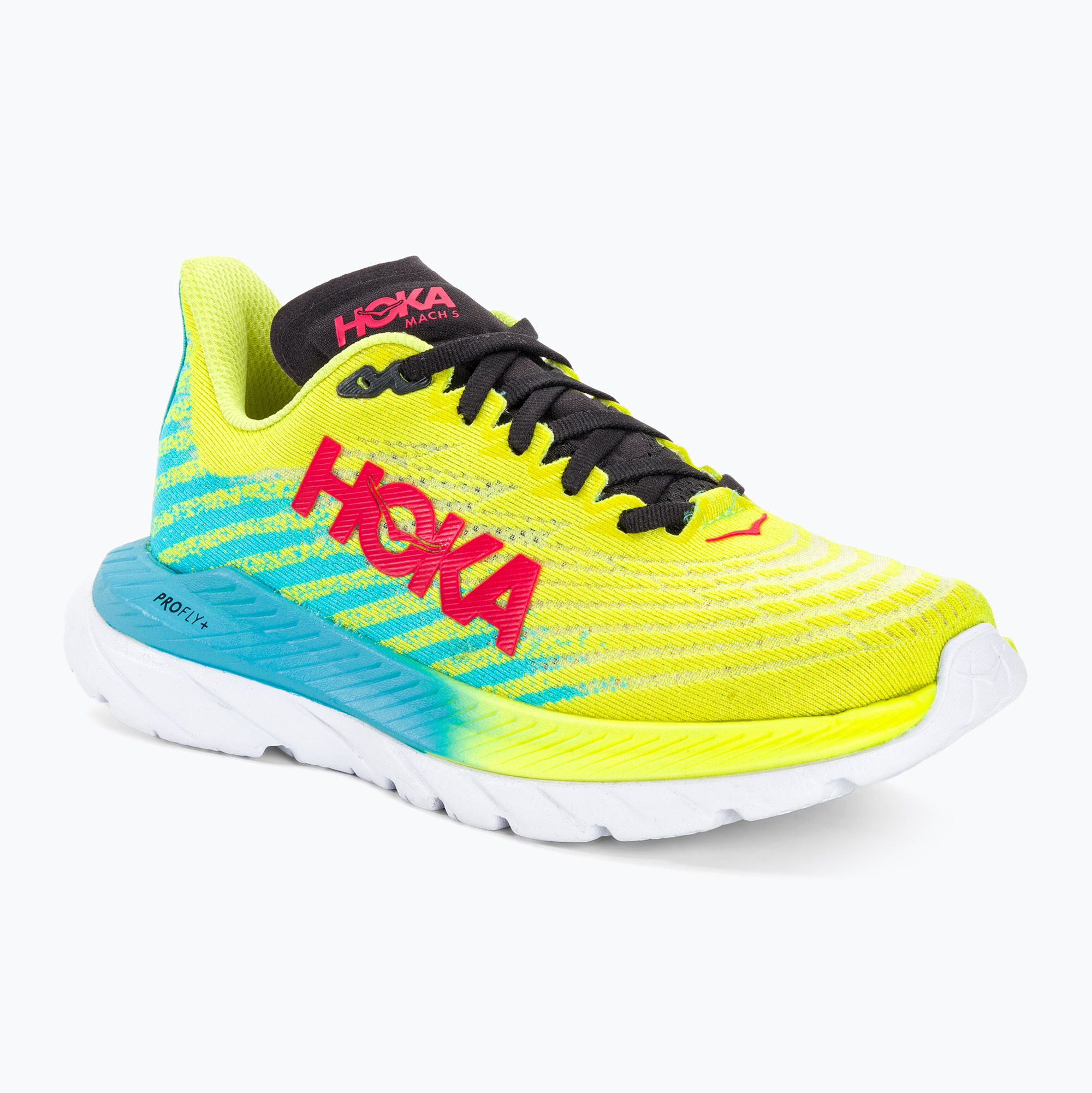 Buty do biegania damskie HOKA Mach 5 evening primrose/scuba blue | WYSYŁKA W 24H | 30 DNI NA ZWROT