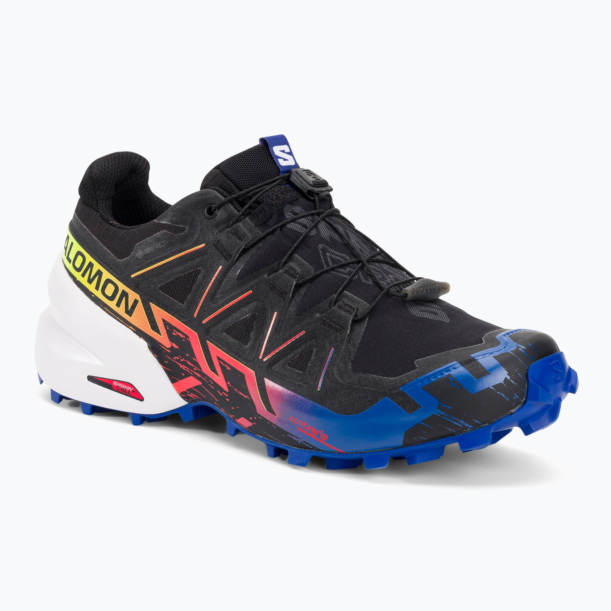 Buty do biegania męskie Salomon Speedcross 6 GTX Blue Fire black/surf the web/safety yellow | WYSYŁKA W 24H | 30 DNI NA ZWROT