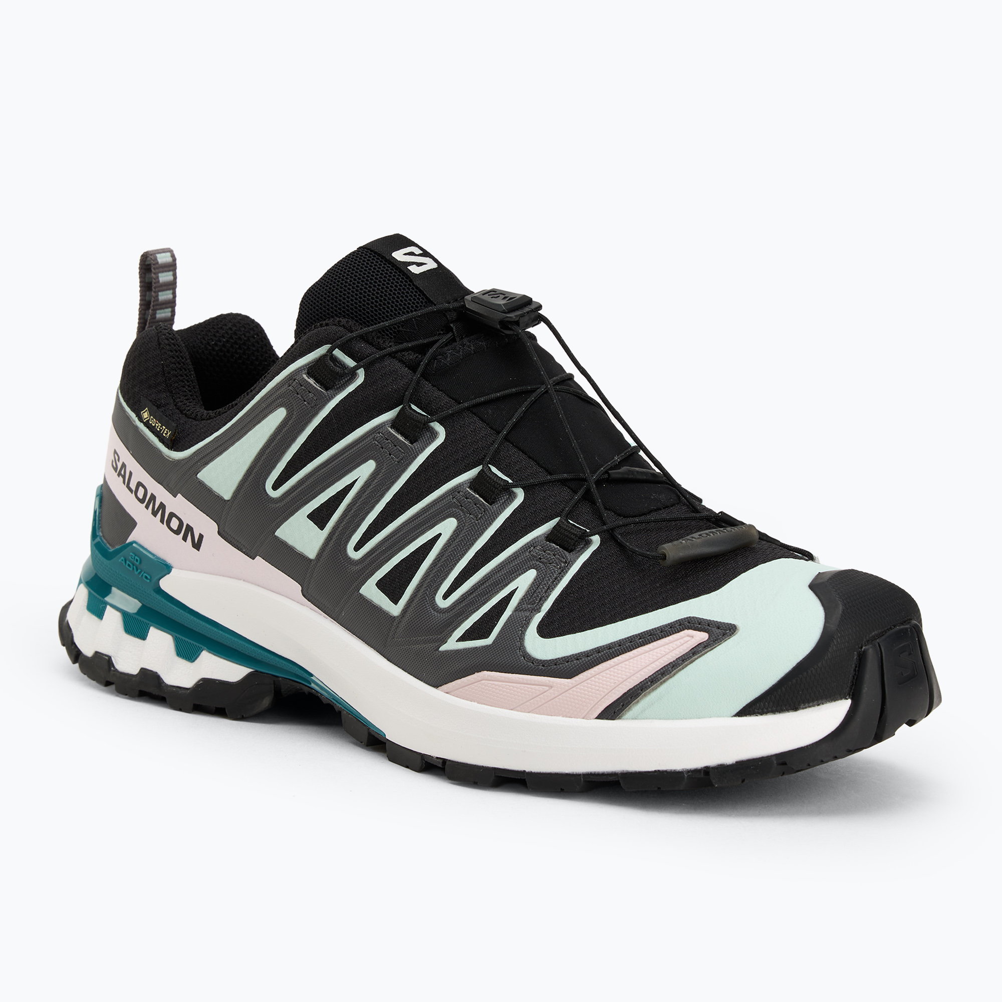 Buty do biegania damskie Salomon XA Pro 3D V9 GTX black/bleached aqua/harbor blue 