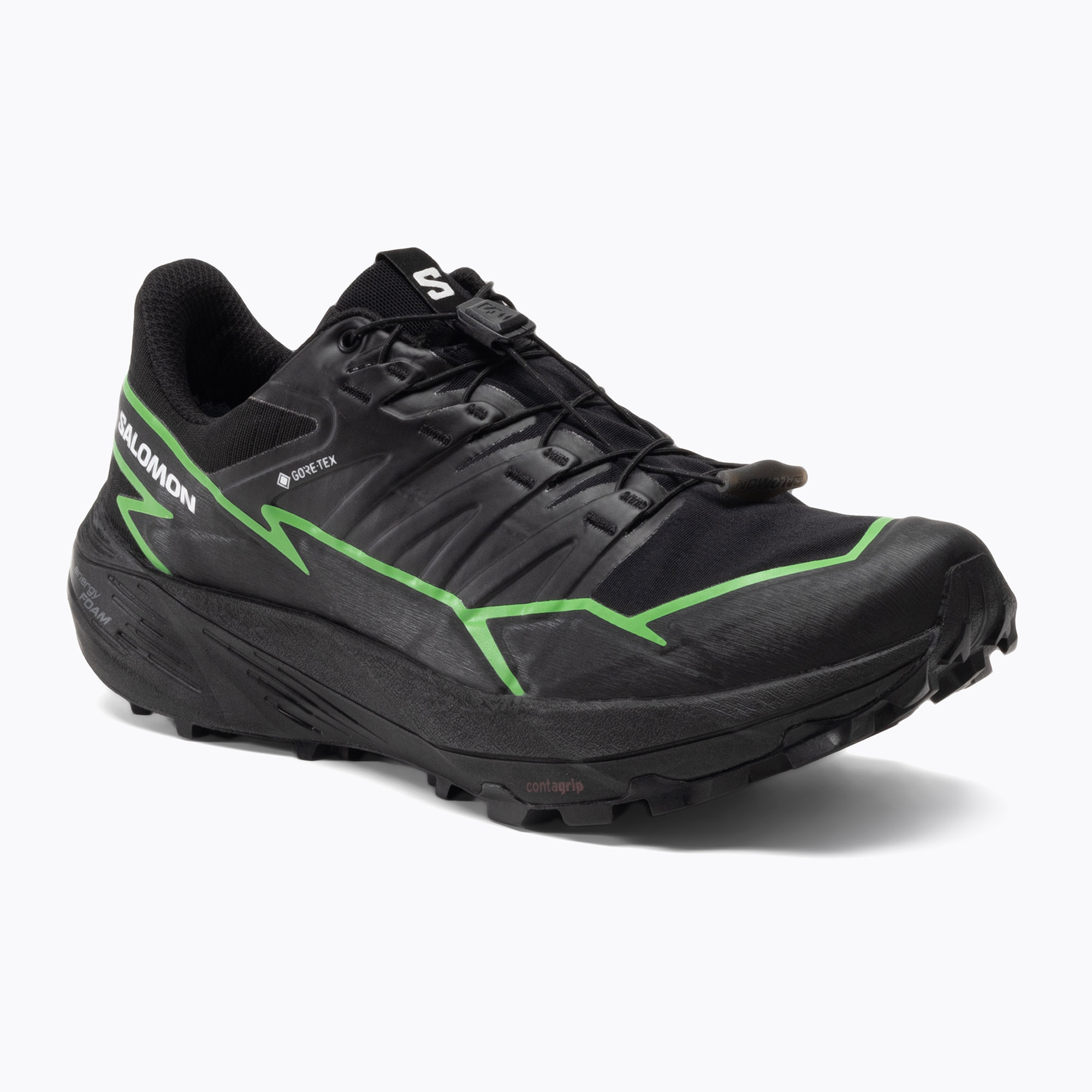 Buty do biegania męskie Salomon Thundercross GTX black/green gecko/black | WYSYŁKA W 24H | 30 DNI NA ZWROT