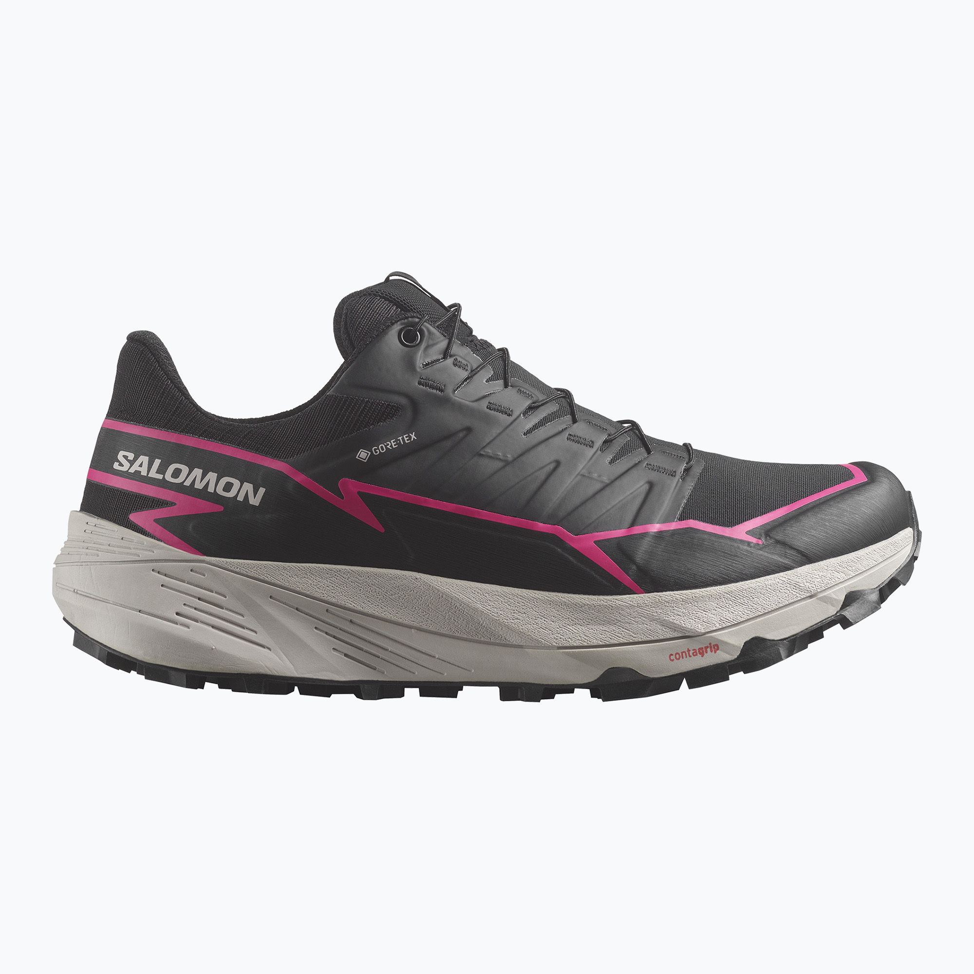 Buty do biegania damskie Salomon Thundercoss GTX black/black/pink | WYSYŁKA W 24H | 30 DNI NA ZWROT