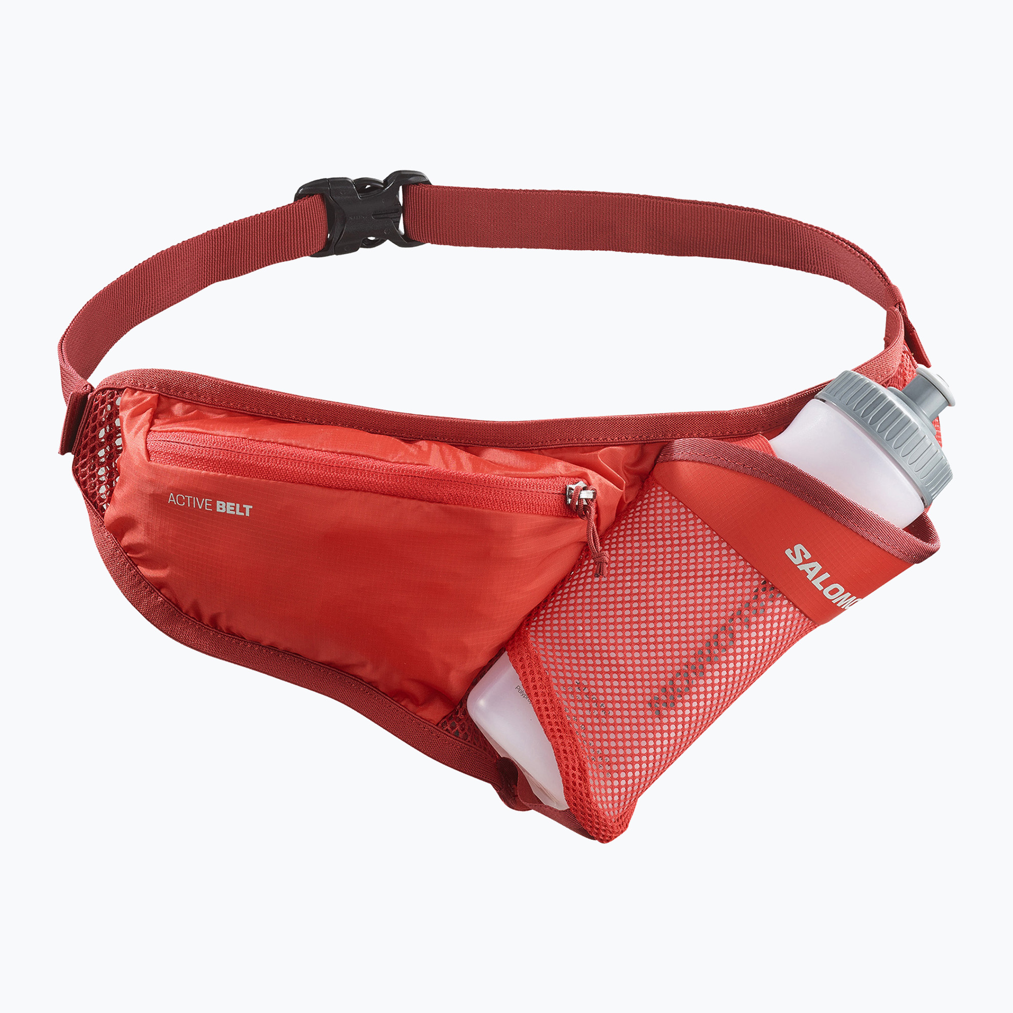 Pas do biegania Salomon Active Belt 3D Bottle high risk red/red dahlia 