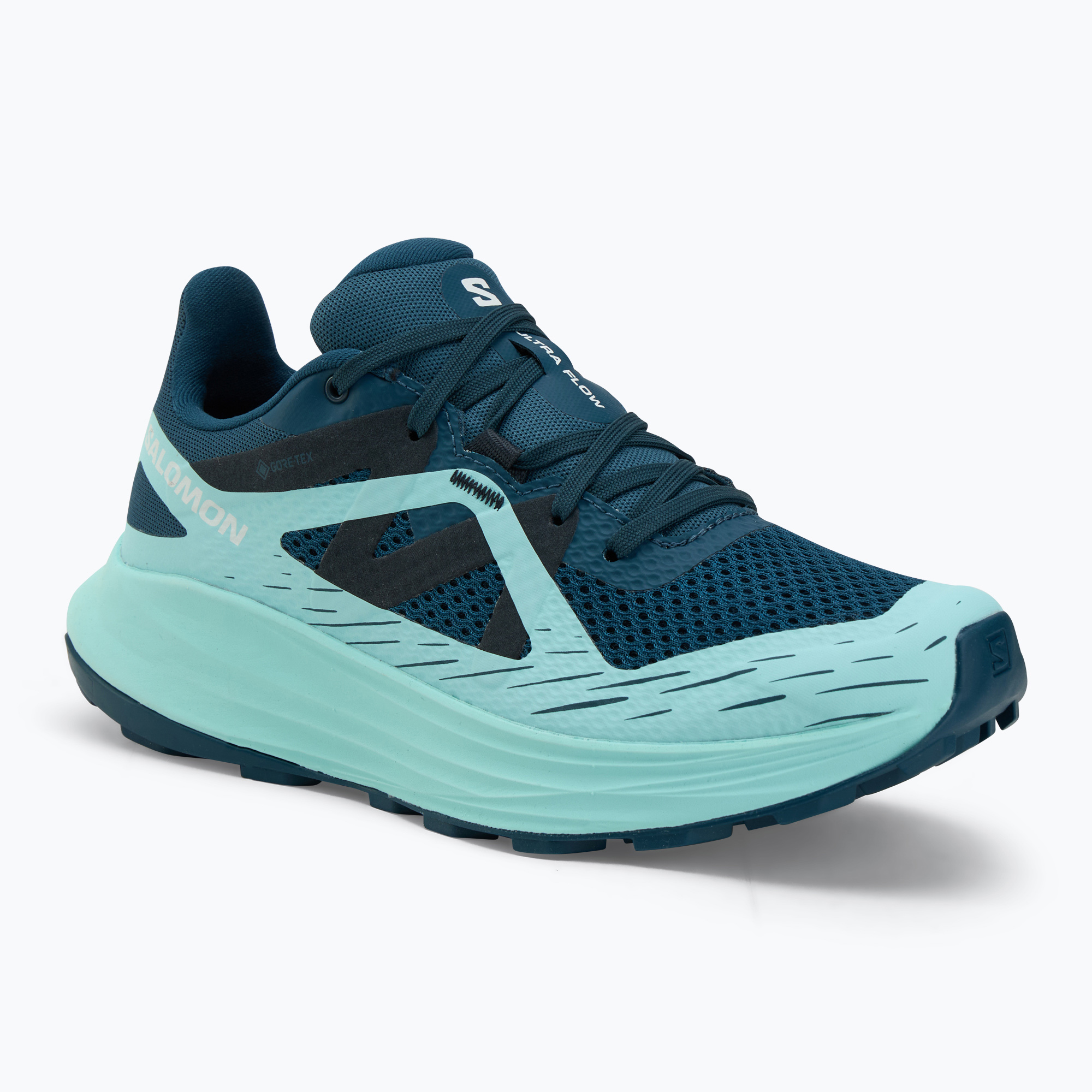 Buty do biegania damskie Salomon Ultra Flow GTX deep dive/tanager turquoise/carbon 