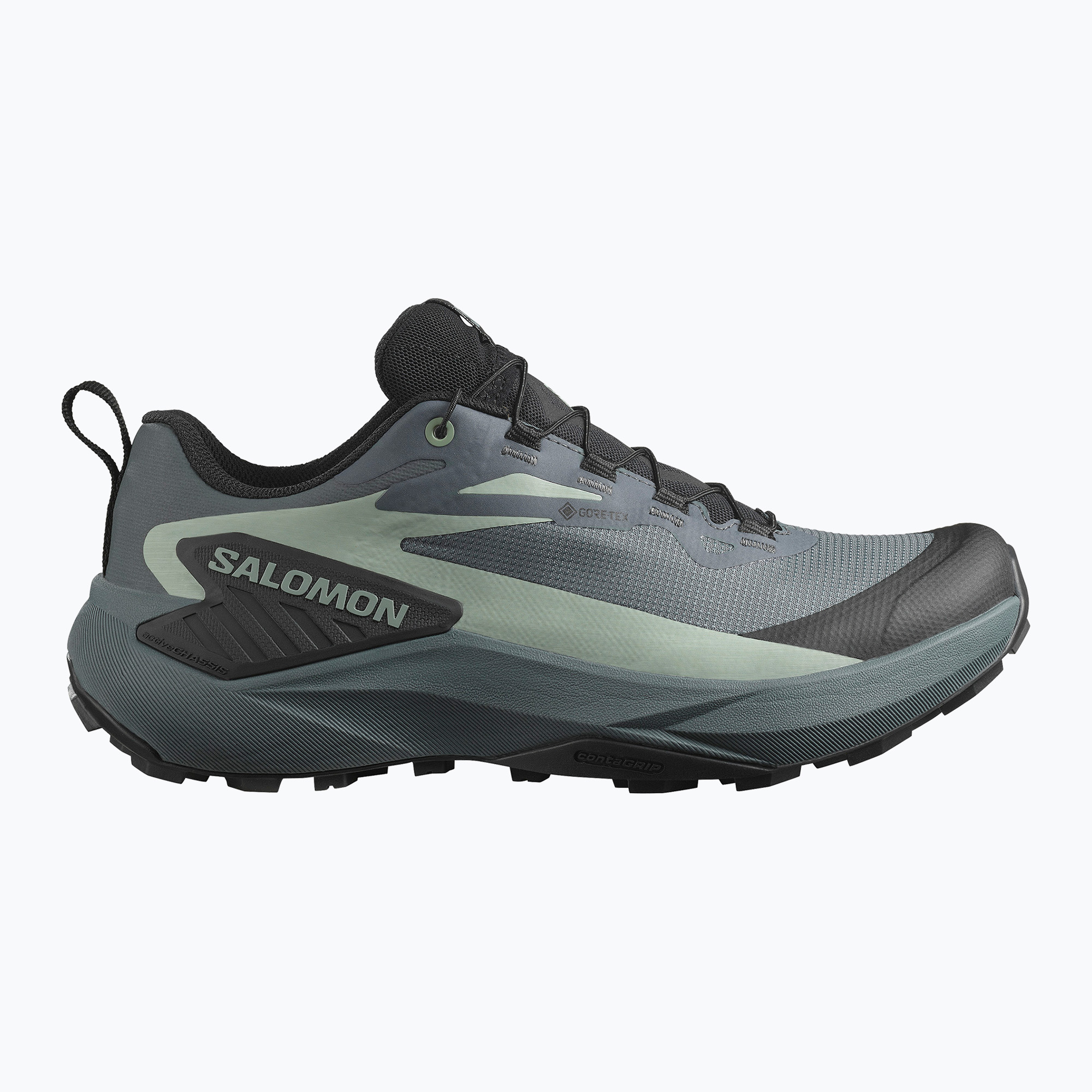 Buty do biegania damskie Salomon Genesis GTX turbulence/black/green milieu | WYSYŁKA W 24H | 30 DNI NA ZWROT