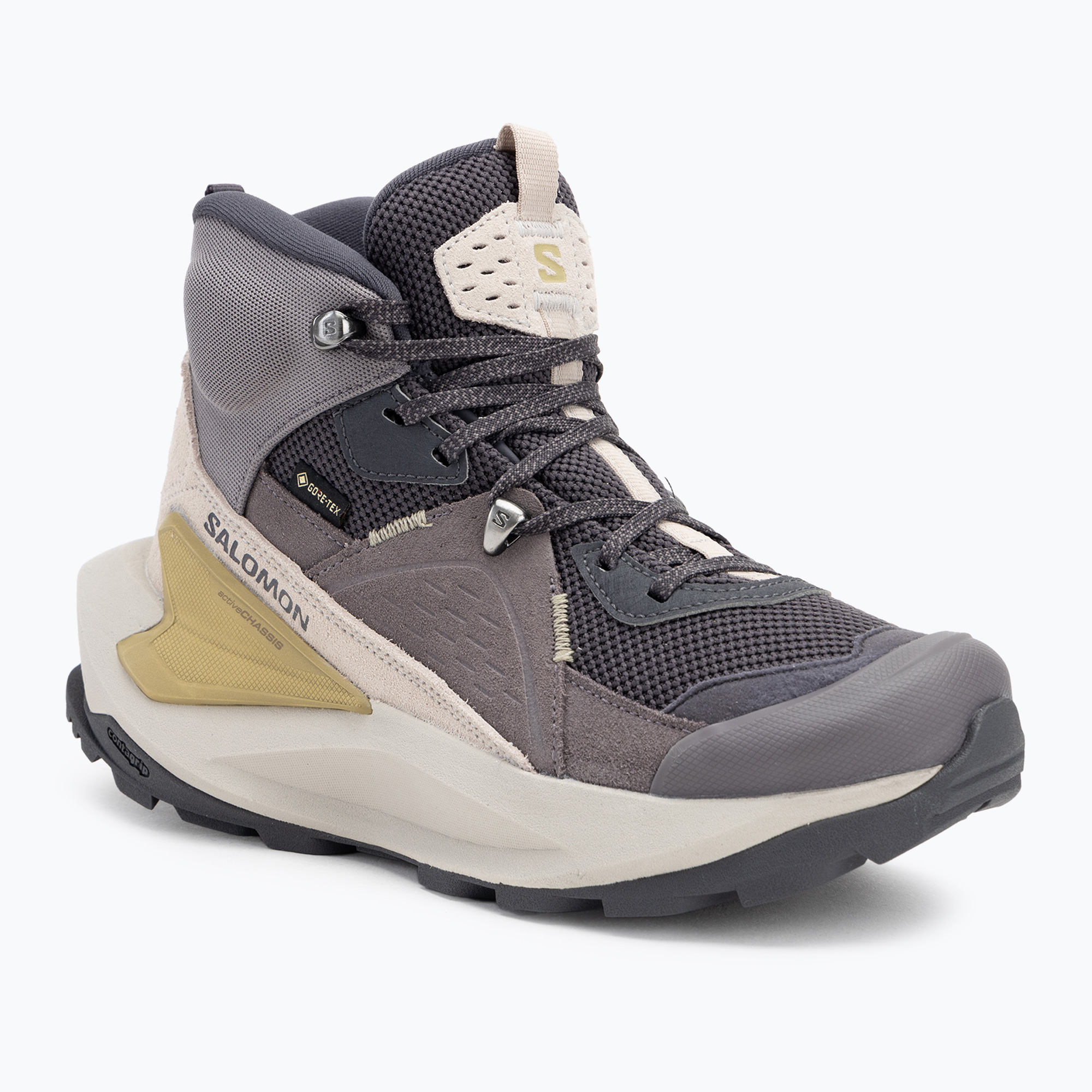 Buty turystyczne damskie Salomon Elixir Mid GTX nine iron/shark/silver cloud | WYSYŁKA W 24H | 30 DNI NA ZWROT