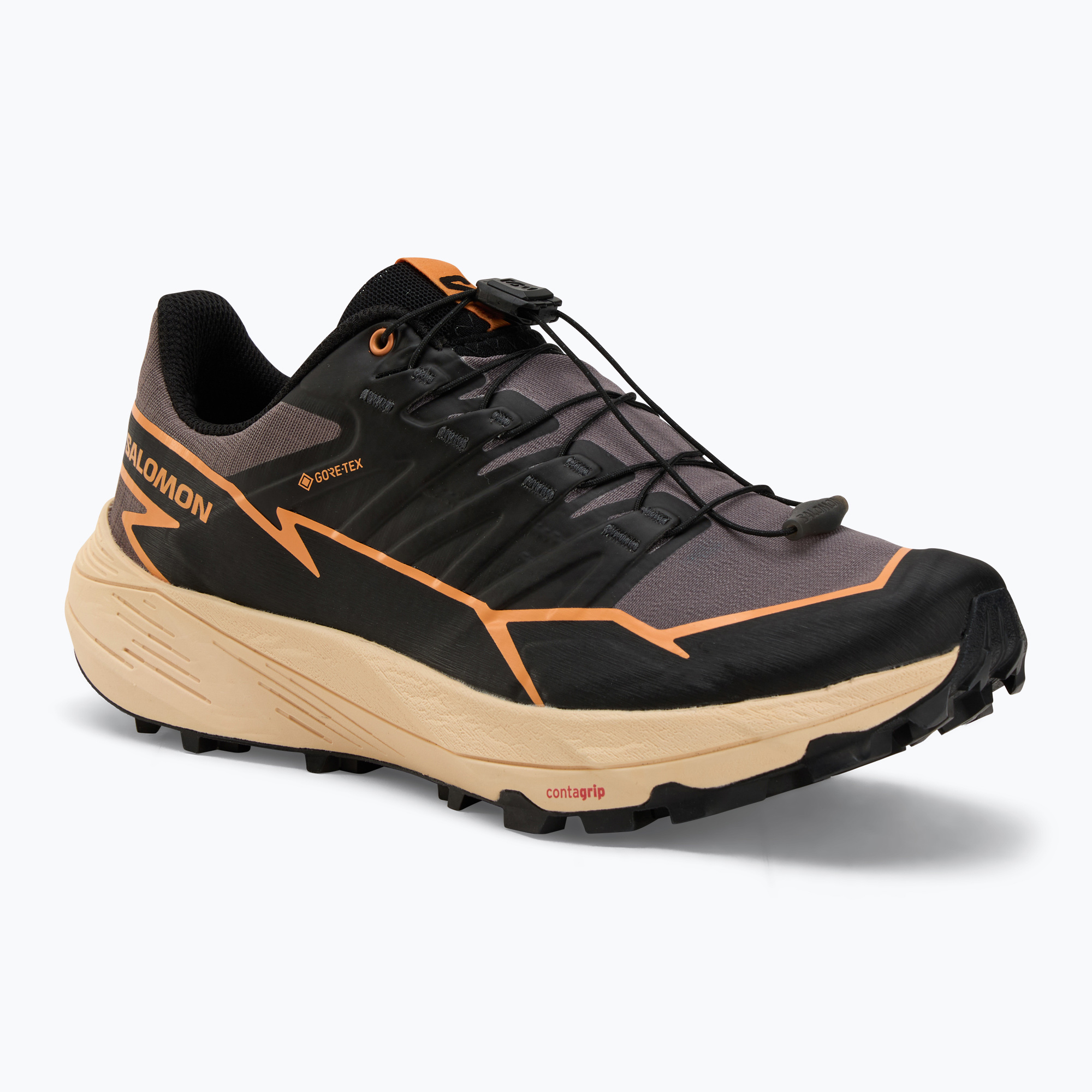Buty do biegania damskie Salomon Thundercross GTX shark/black/papaya 