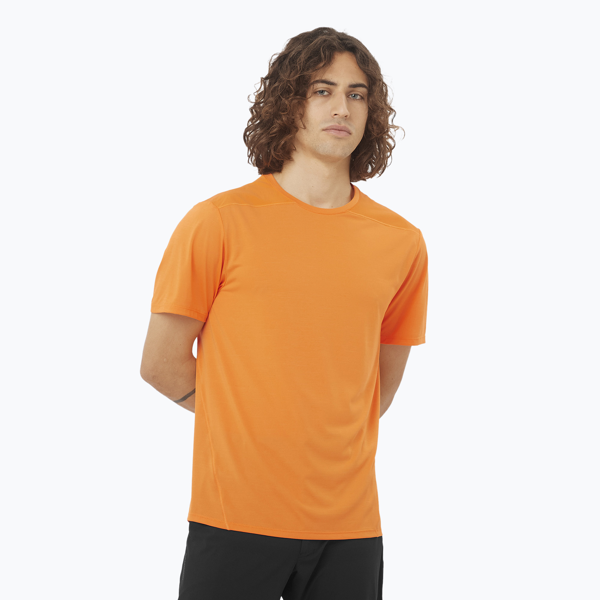 Koszulka męska Salomon Outline Tee turmeric 