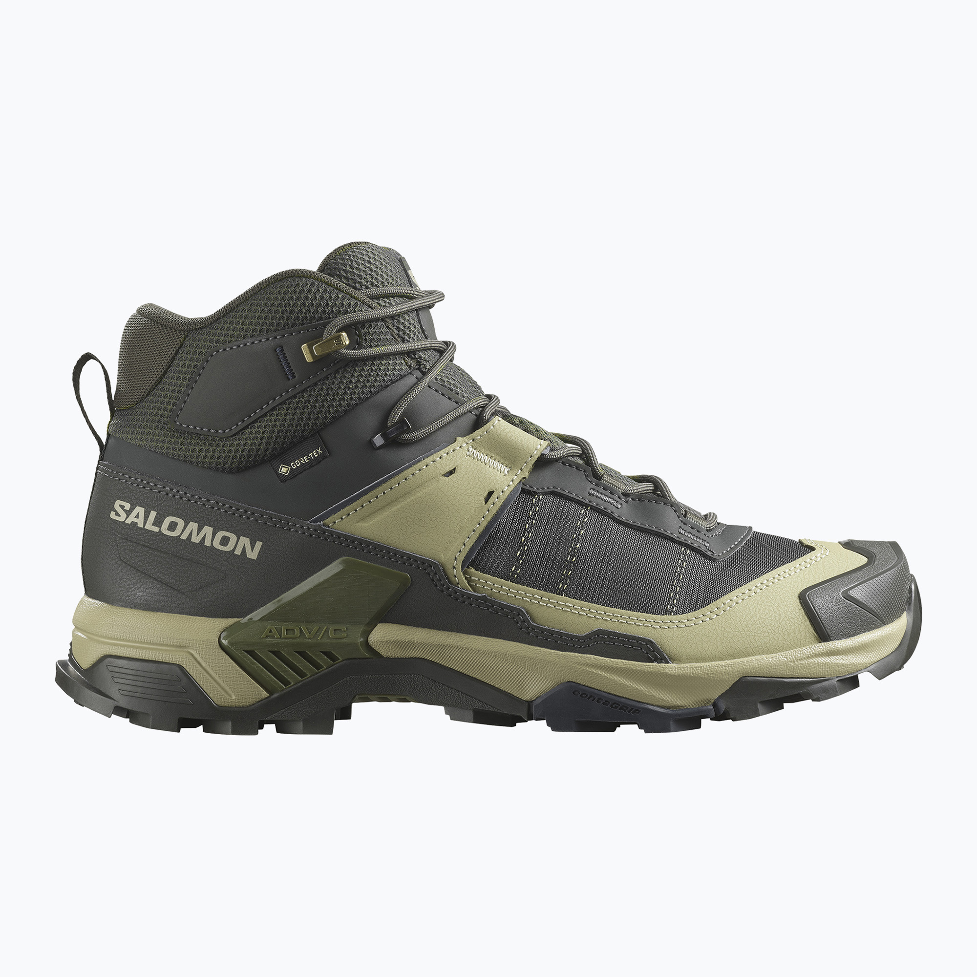 Buty trekkingowe męskie Salomon X Ultra 5 MID GTX peat / gray green / blue nights | WYSYŁKA W 24H | 30 DNI NA ZWROT