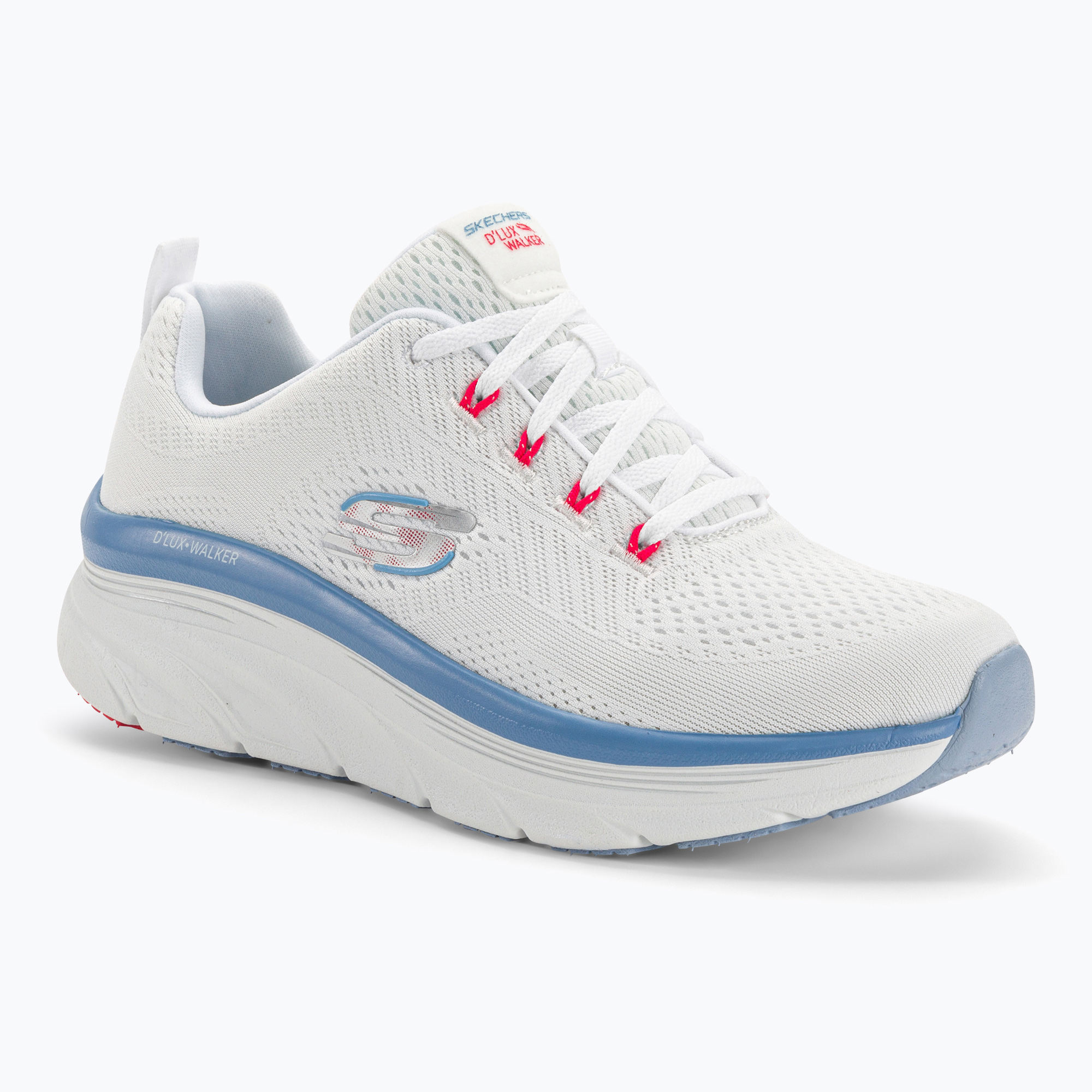 Buty damskie SKECHERS D'Lux Walker Let It Glow white/pink/blue | WYSYŁKA W 24H | 30 DNI NA ZWROT