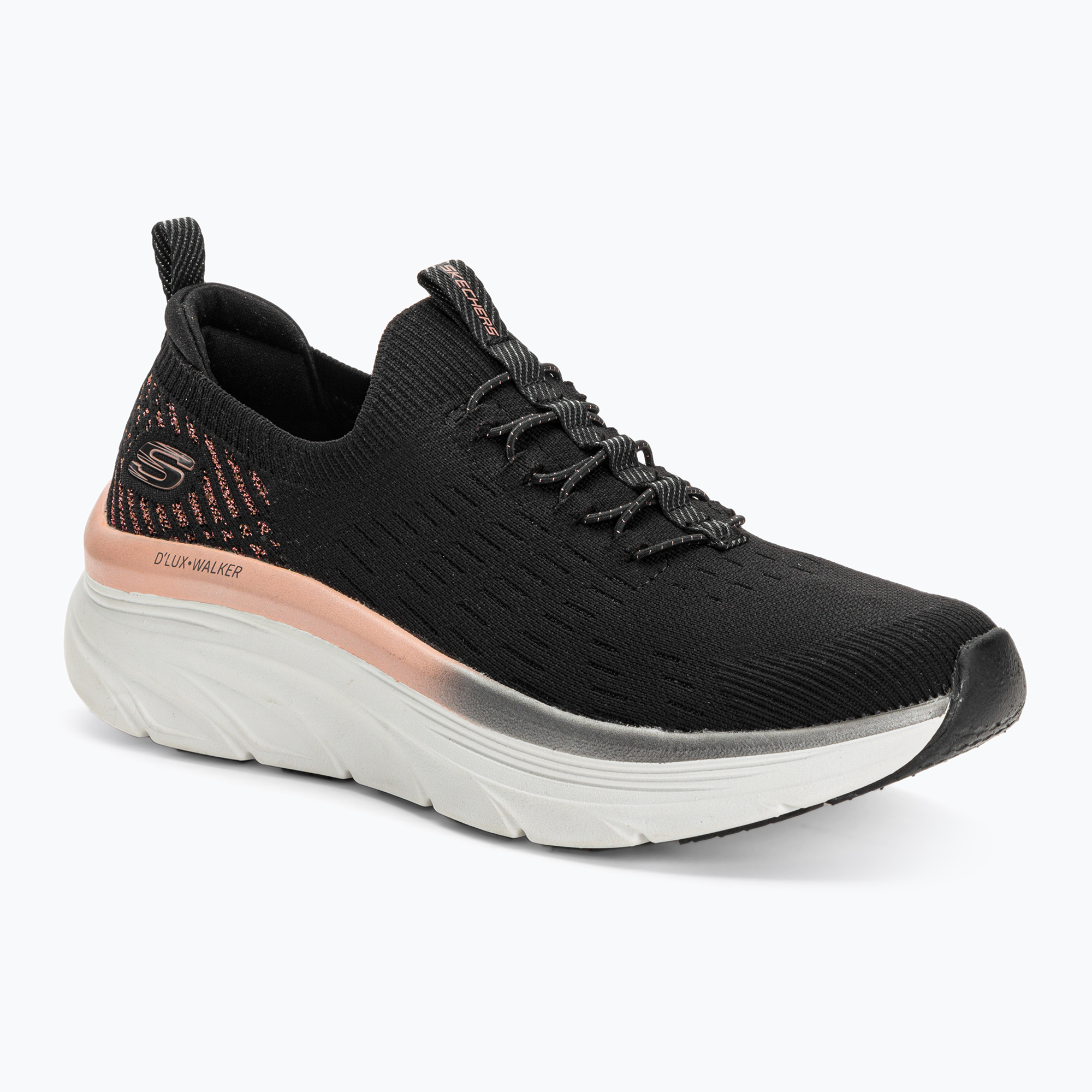 Buty damskie SKECHERS D'Lux Walker Let It Glow black/rose gold | WYSYŁKA W 24H | 30 DNI NA ZWROT