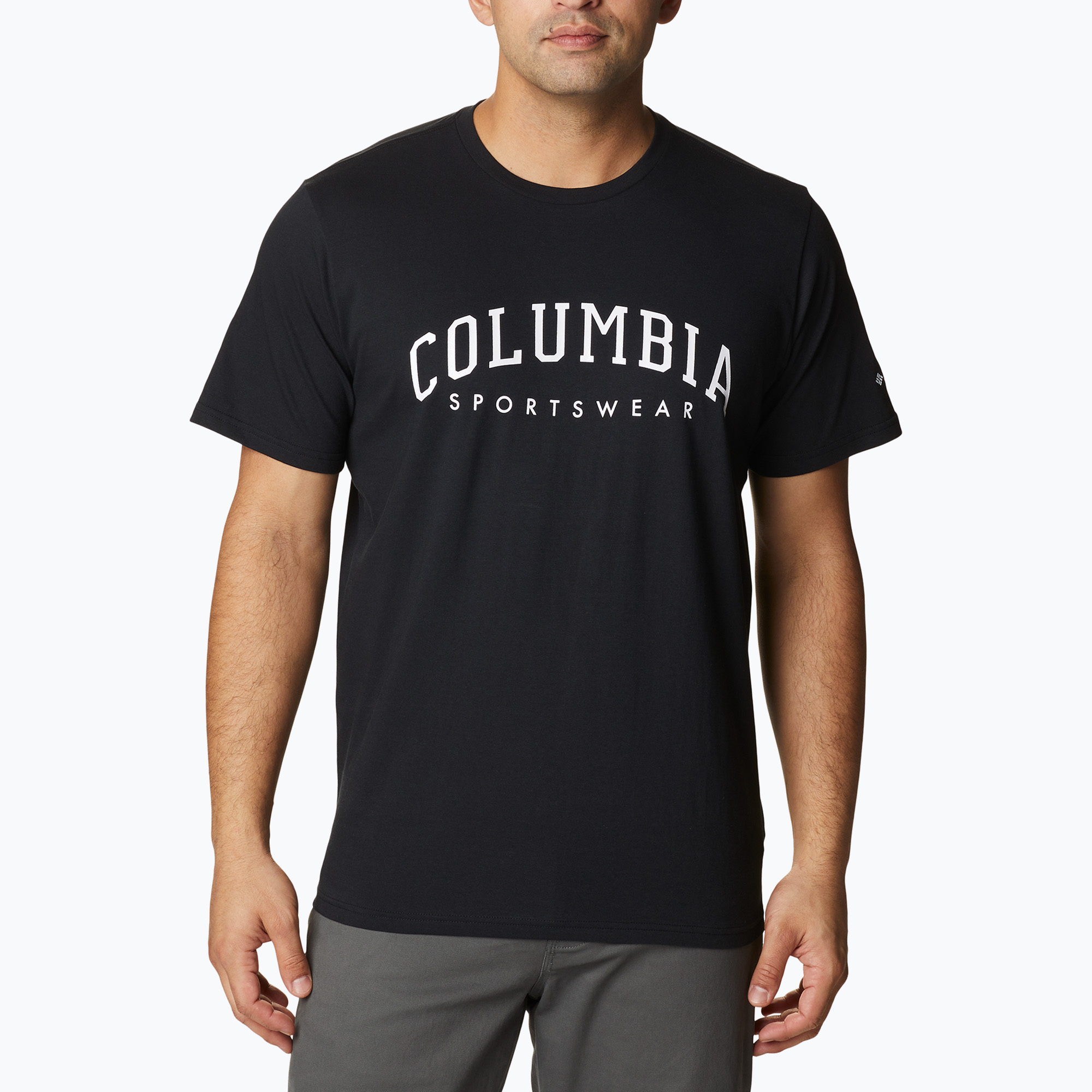 Koszulka trekkingowa męska Columbia Rockaway River Graphic black/csc varsity arch graphic | WYSYŁKA W 24H | 30 DNI NA ZWROT