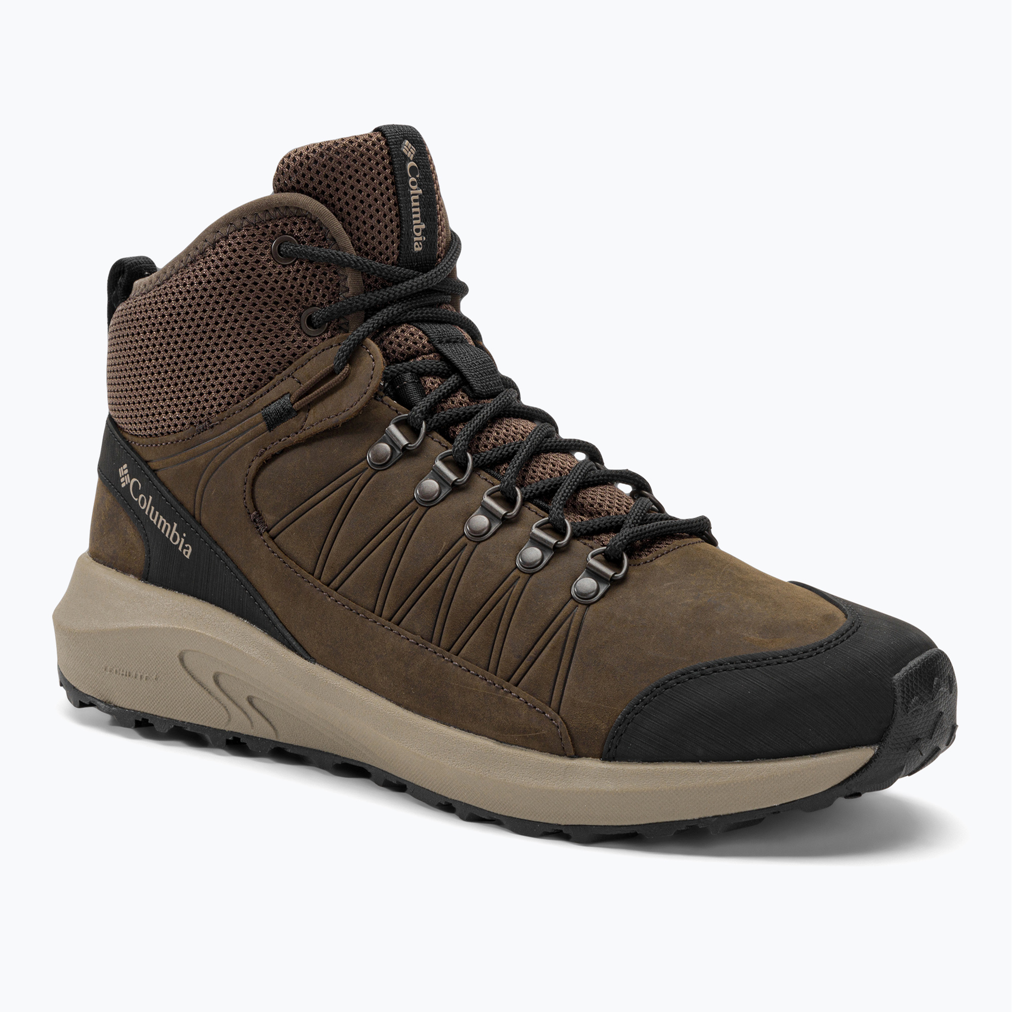 Buty trekkingowe męskie Columbia Trailstorm Crest Mid WP cordovan/black | WYSYŁKA W 24H | 30 DNI NA ZWROT