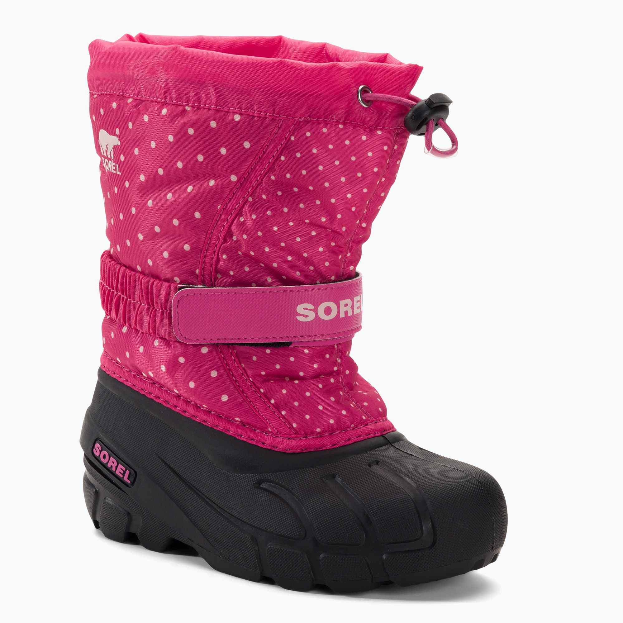 Śniegowce dziecięce Sorel Flurry Print Girls fuchsia fizz/black | WYSYŁKA W 24H | 30 DNI NA ZWROT