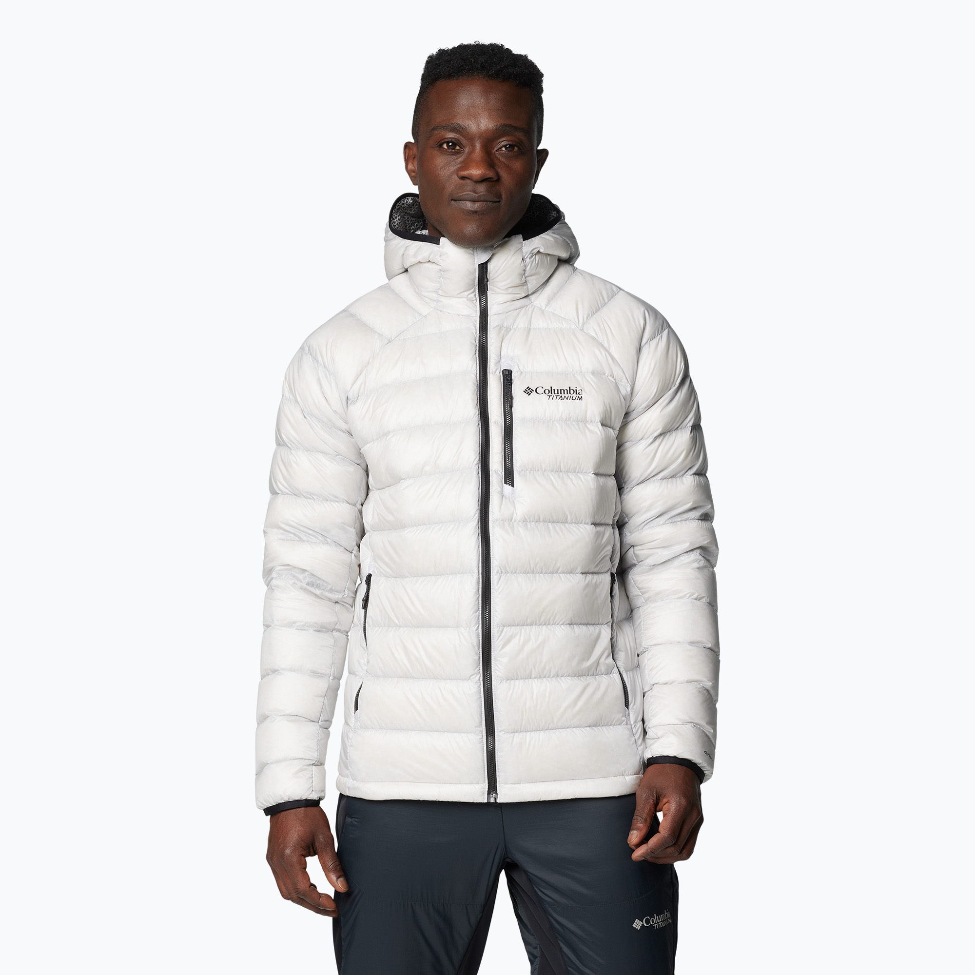 Kurtka puchowa męska Columbia Arctic Crest Down Hooded nimbus grey | WYSYŁKA W 24H | 30 DNI NA ZWROT