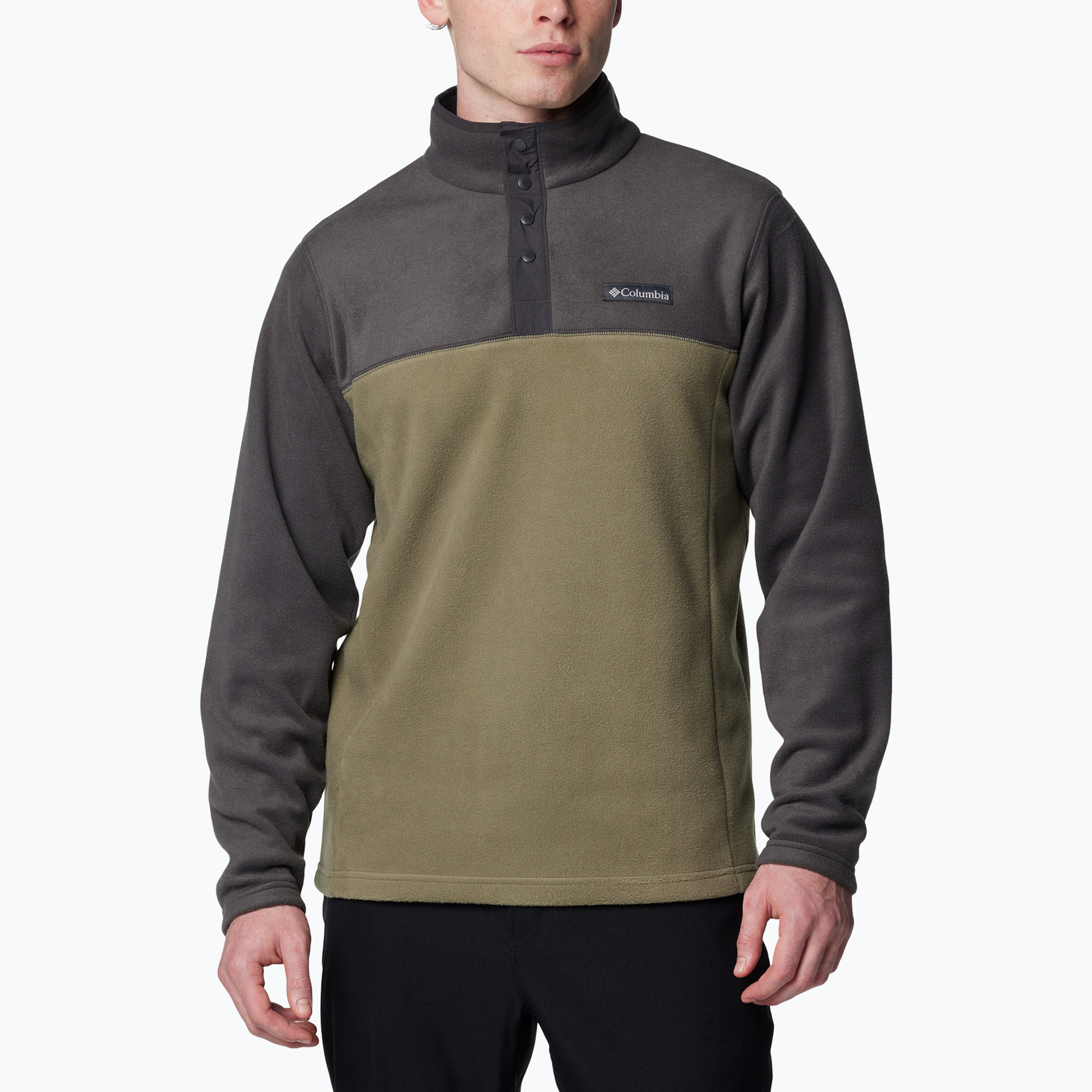 Bluza męska Columbia Steens Mountain Half Snap stone green / shark | WYSYŁKA W 24H | 30 DNI NA ZWROT