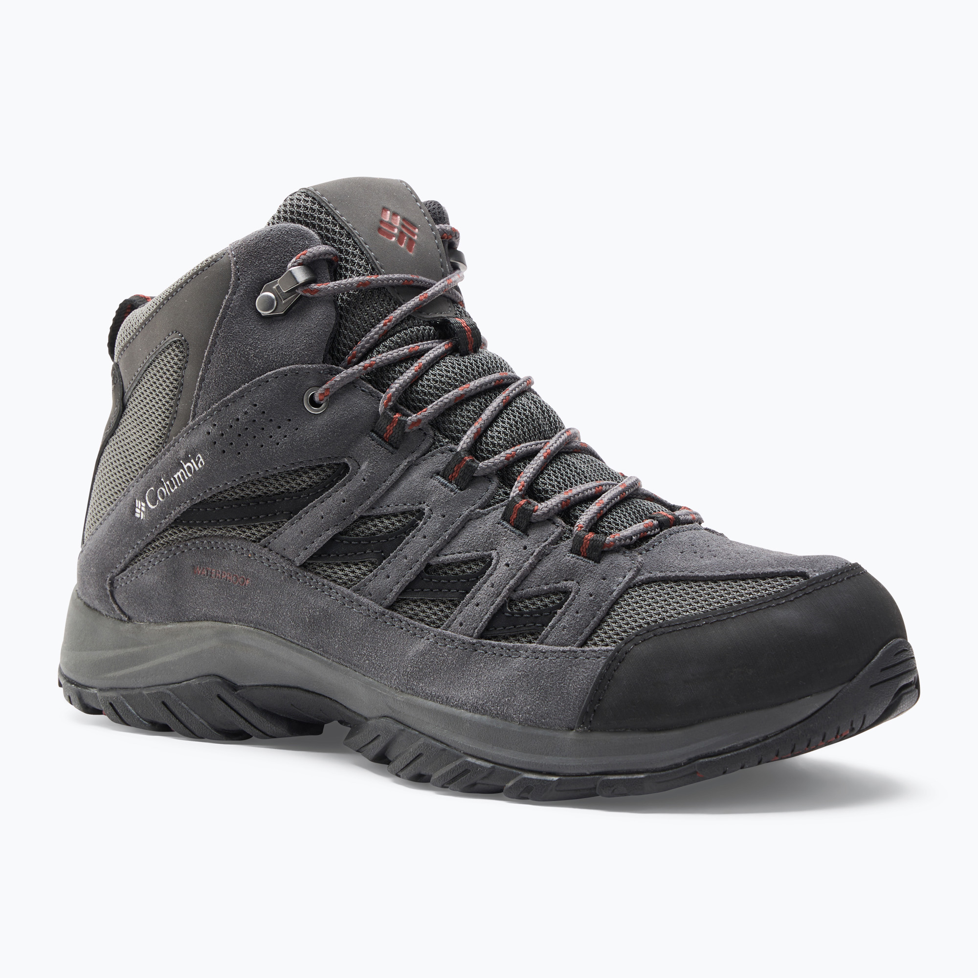 Buty trekkingowe męskie Columbia Crestwood Mid Wp V2 dark grey/ deep rust | WYSYŁKA W 24H | 30 DNI NA ZWROT