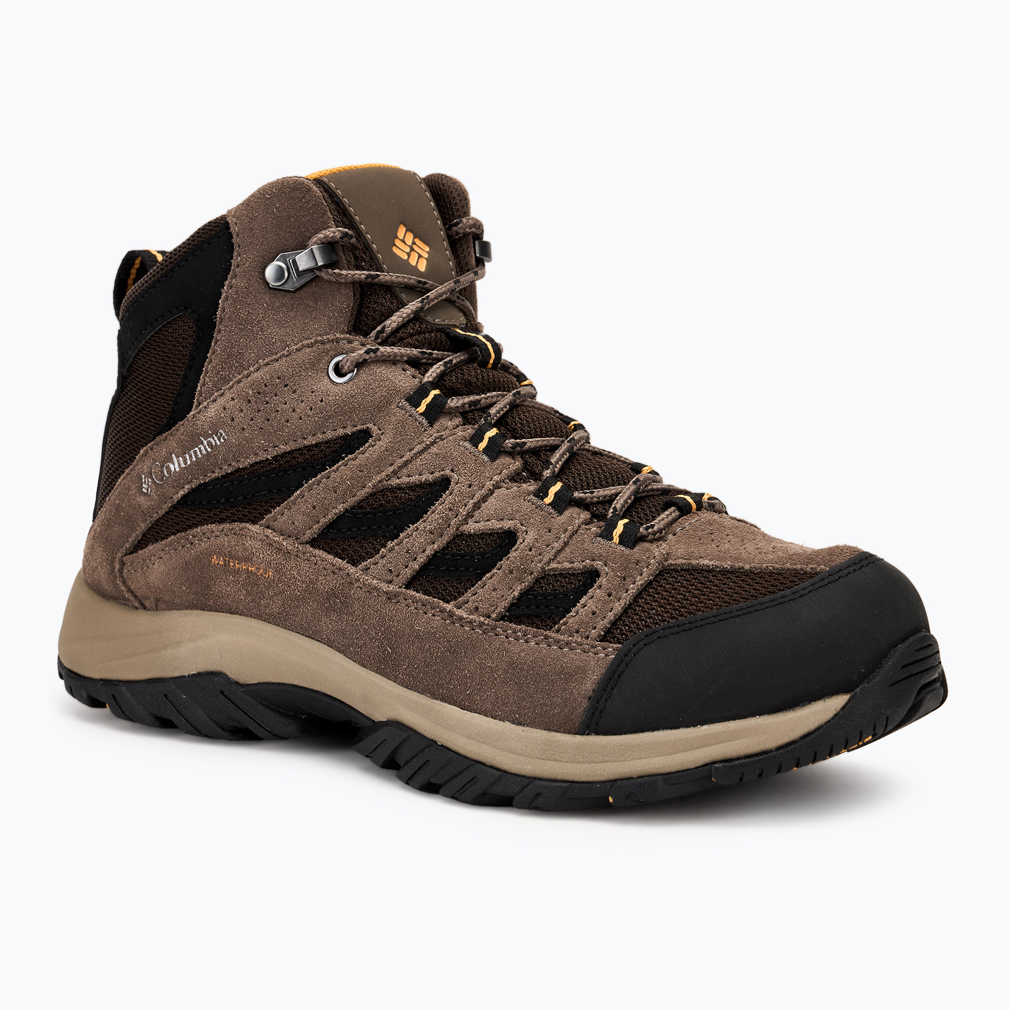 Buty trekkingowe męskie Columbia Crestwood Mid Wp V2 cordovan/ squash | WYSYŁKA W 24H | 30 DNI NA ZWROT