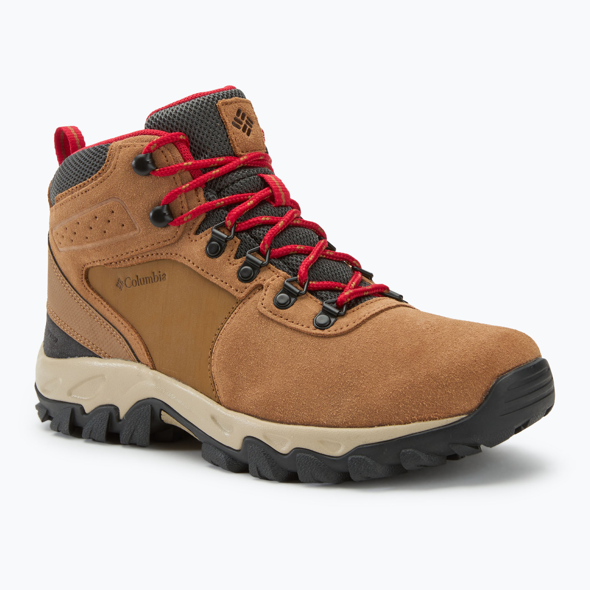 Buty trekkingowe męskie Columbia Newton Ridge Plus II Suede WP elk/ mountain red 288 | WYSYŁKA W 24H | 30 DNI NA ZWROT