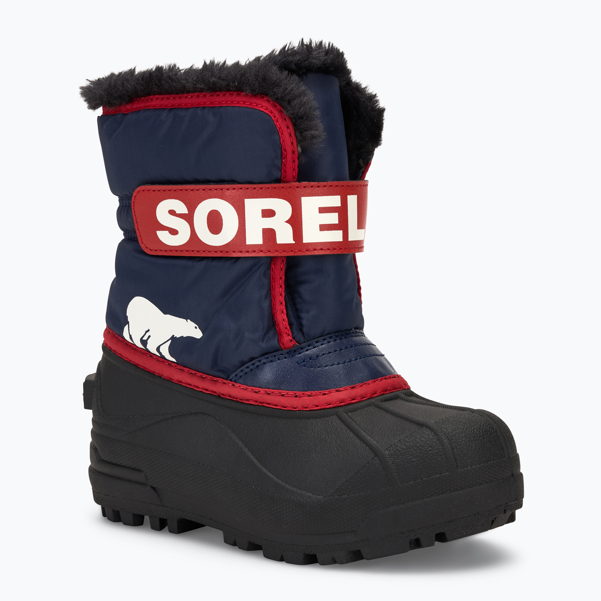 Śniegowce dziecięce Sorel Childrens Snow Commander nocturnal/sail red | WYSYŁKA W 24H | 30 DNI NA ZWROT