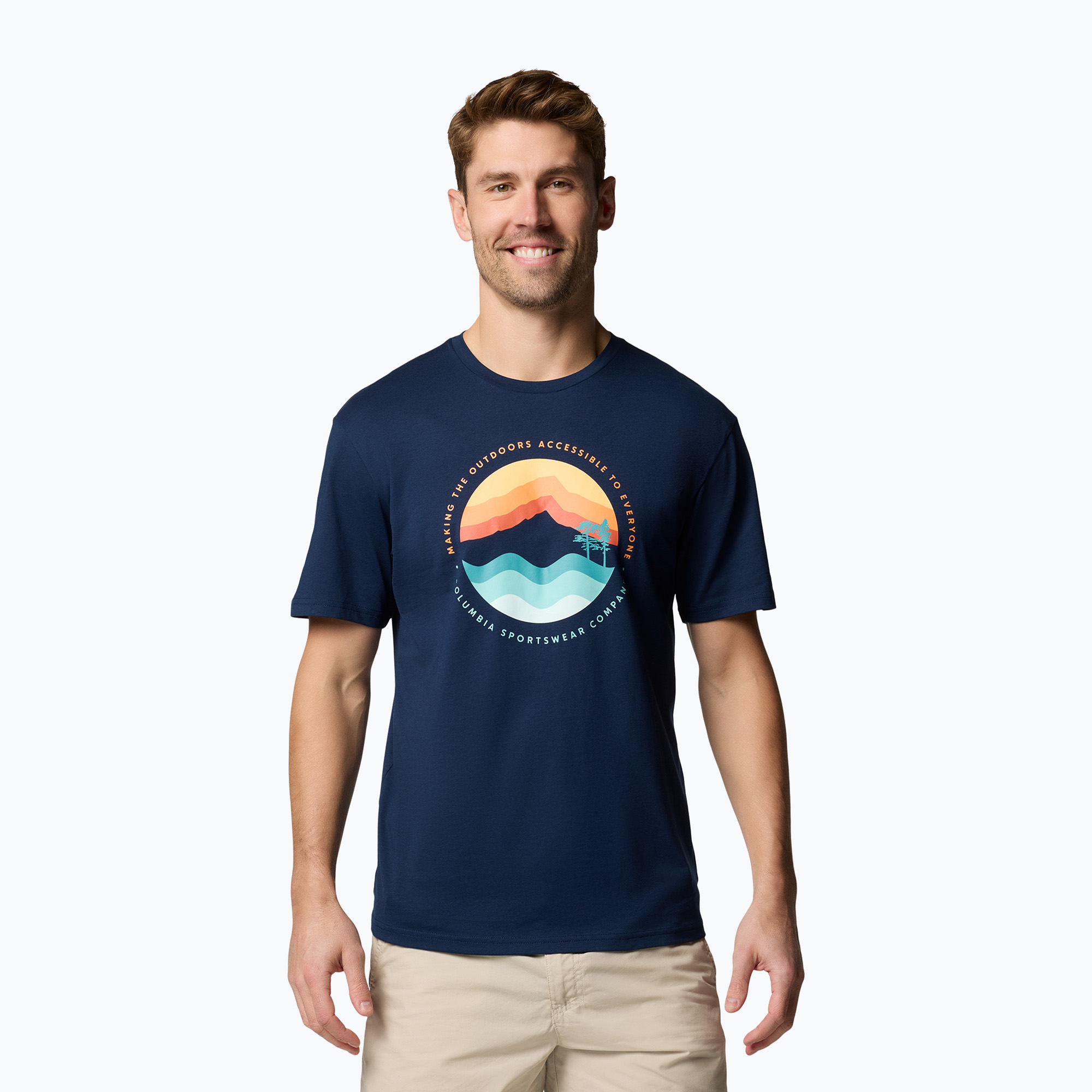 Koszulka męska Columbia Path Lake Graphic Tee II collegiate navy | WYSYŁKA W 24H | 30 DNI NA ZWROT