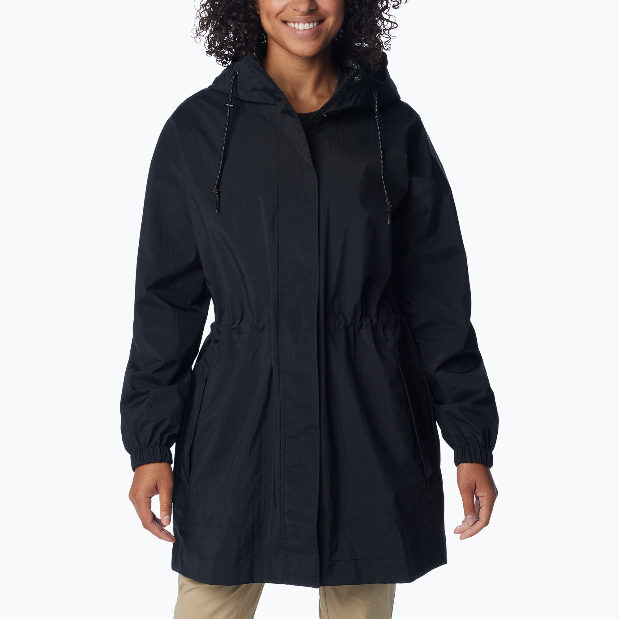 Kurtka hybrydowa damska Columbia Splash Side II parka black crinkle | WYSYŁKA W 24H | 30 DNI NA ZWROT