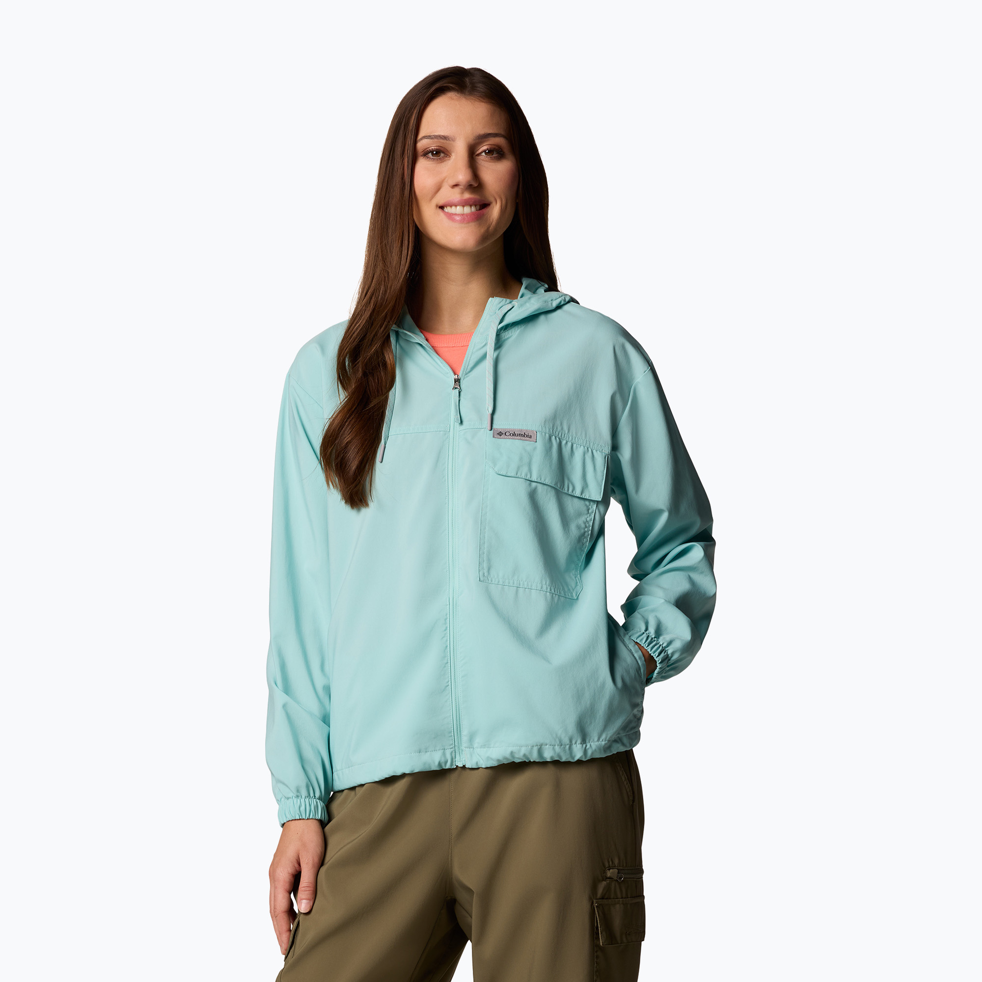 Bluza trekkingowa damska Columbia Skien Valley Hooded spray 