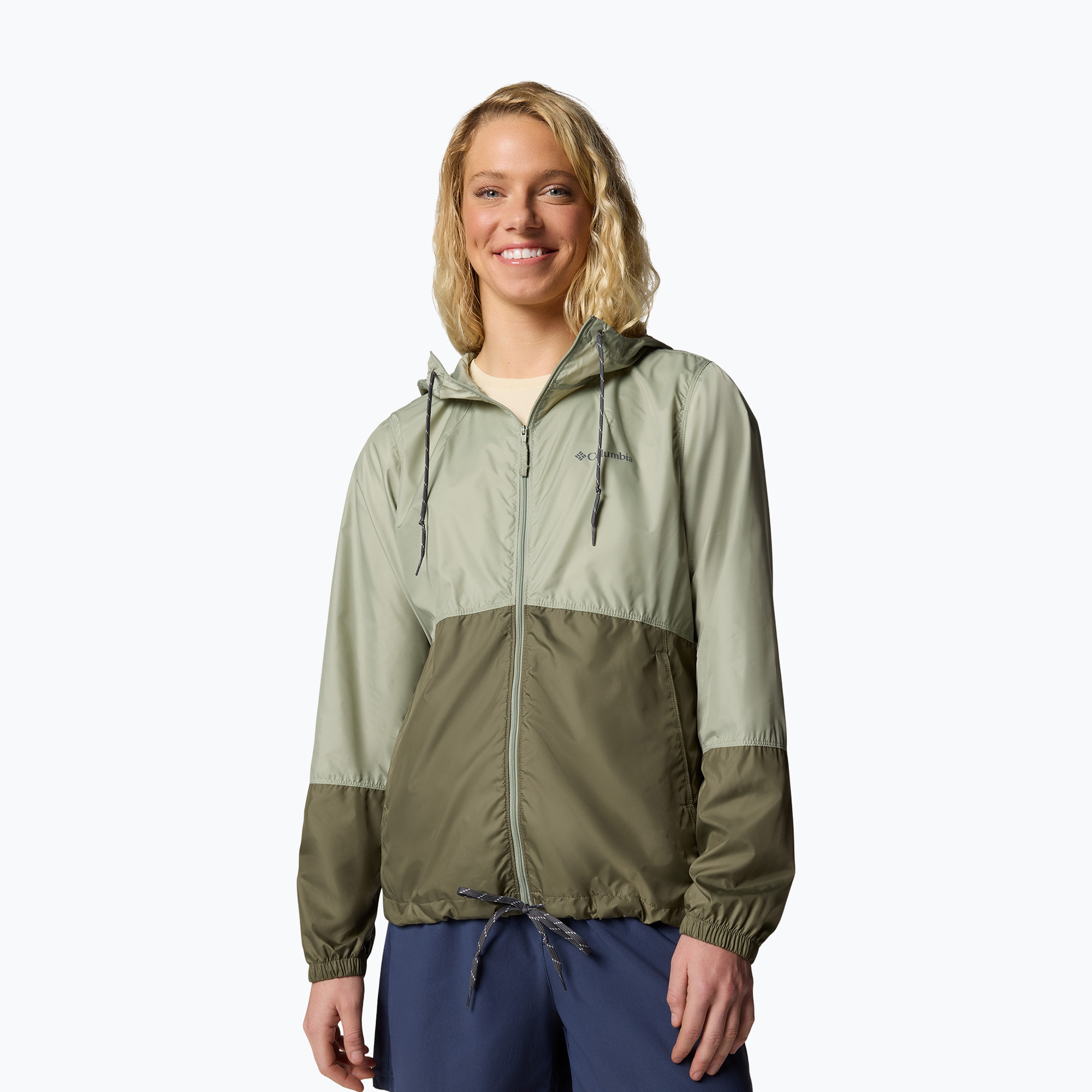 Kurtka przeciwwiatrowa damska Columbia Flash Forward II Windbreaker safari/stone grey | WYSYŁKA W 24H | 30 DNI NA ZWROT