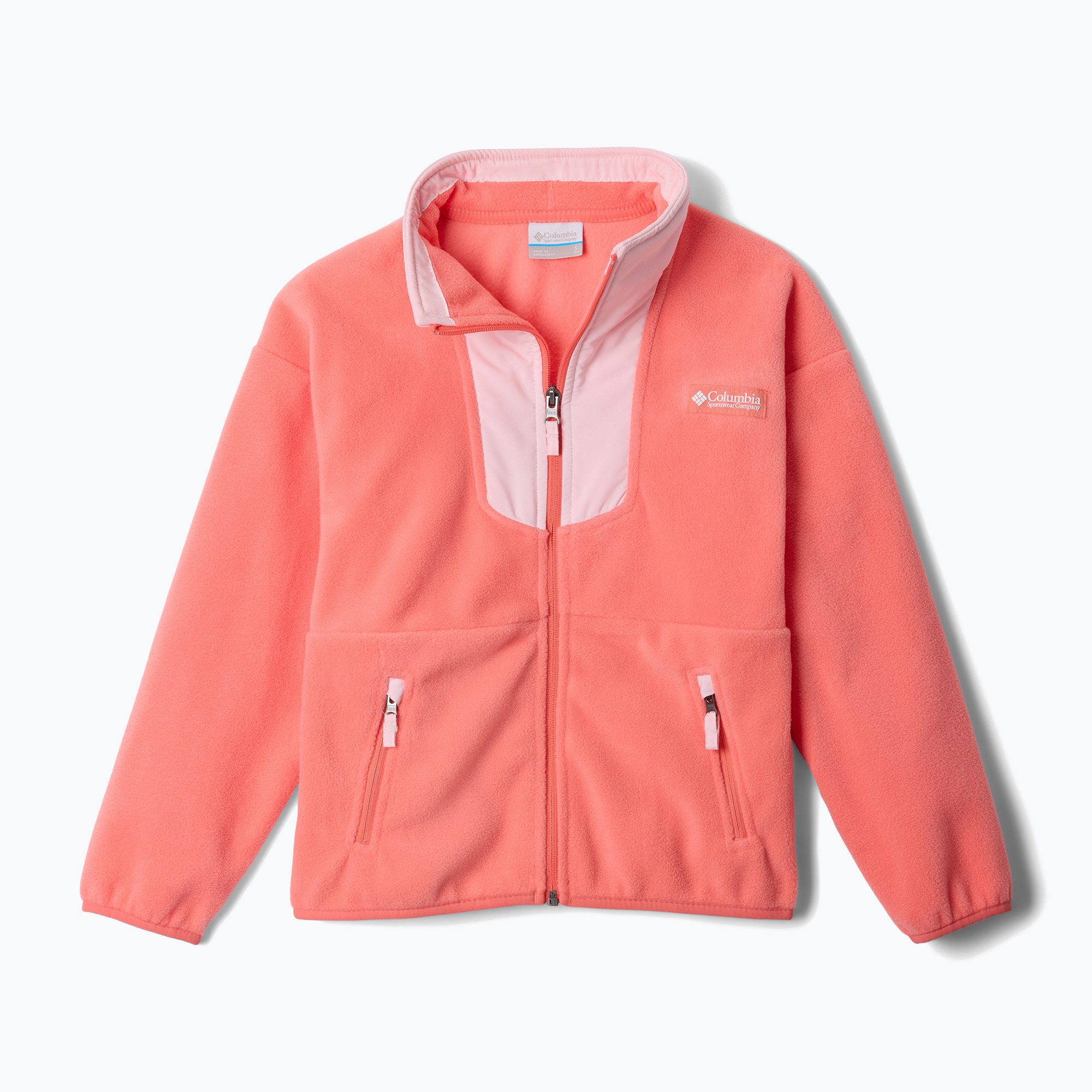 Bluza polarowa dziecięca Columbia Sequoia Grove Full Zip Fleece hot coral/satin pink | WYSYŁKA W 24H | 30 DNI NA ZWROT