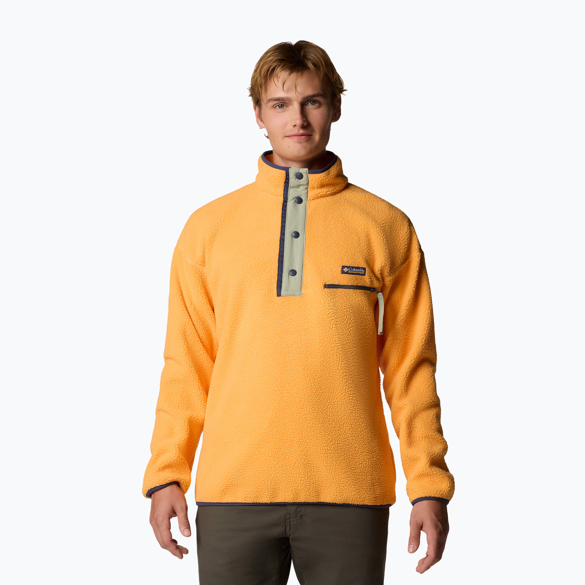 Bluza polarowa męska Columbia Helvetia II Half Snap Fleece summer orange | WYSYŁKA W 24H | 30 DNI NA ZWROT