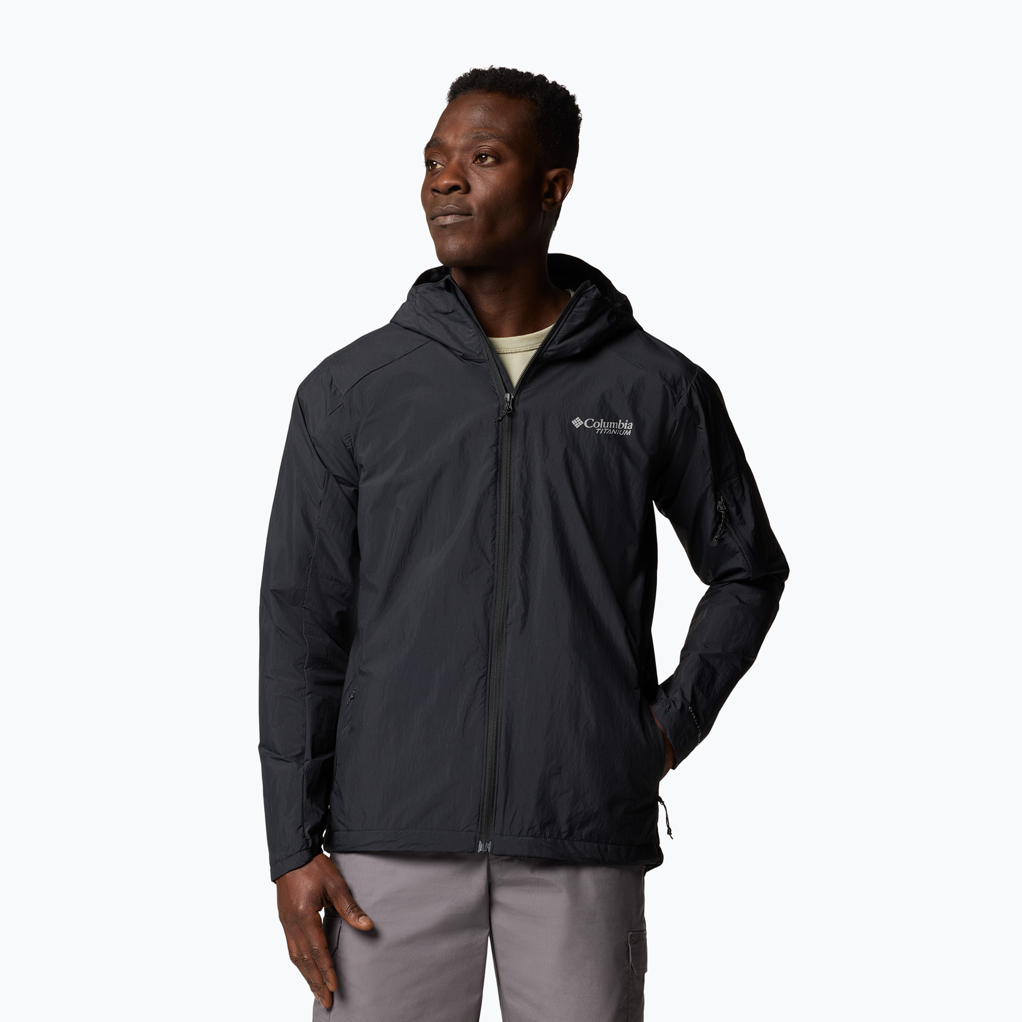 Kurtka przeciwwiatrowa męska Columbia Loop Trail II Windbreaker black | WYSYŁKA W 24H | 30 DNI NA ZWROT