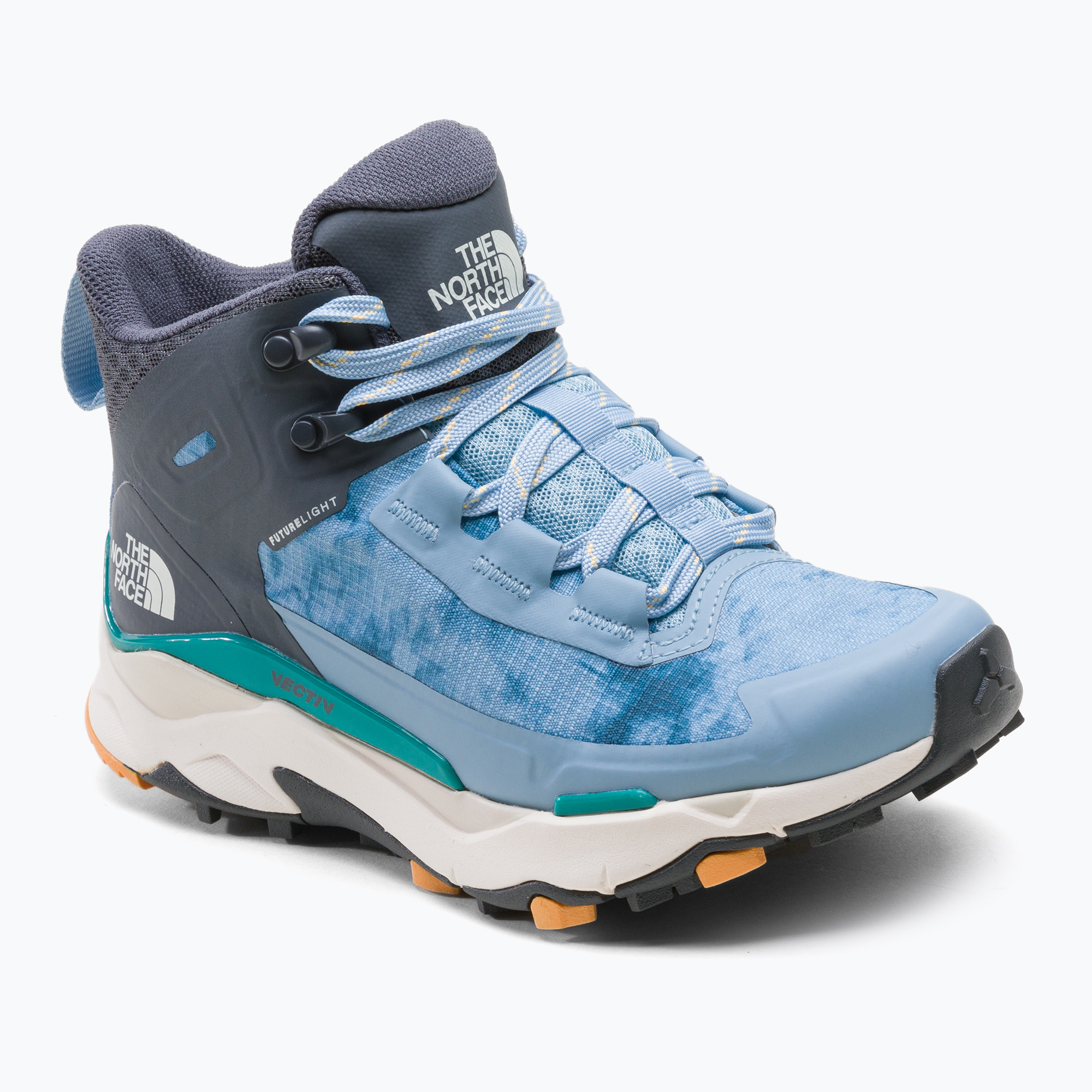 Buty turystyczne damskie The North Face Vectiv Exploris Mid Futurelight btbluretrdyeprint/ vndsgry | WYSYŁKA W 24H | 30 DNI NA ZWROT