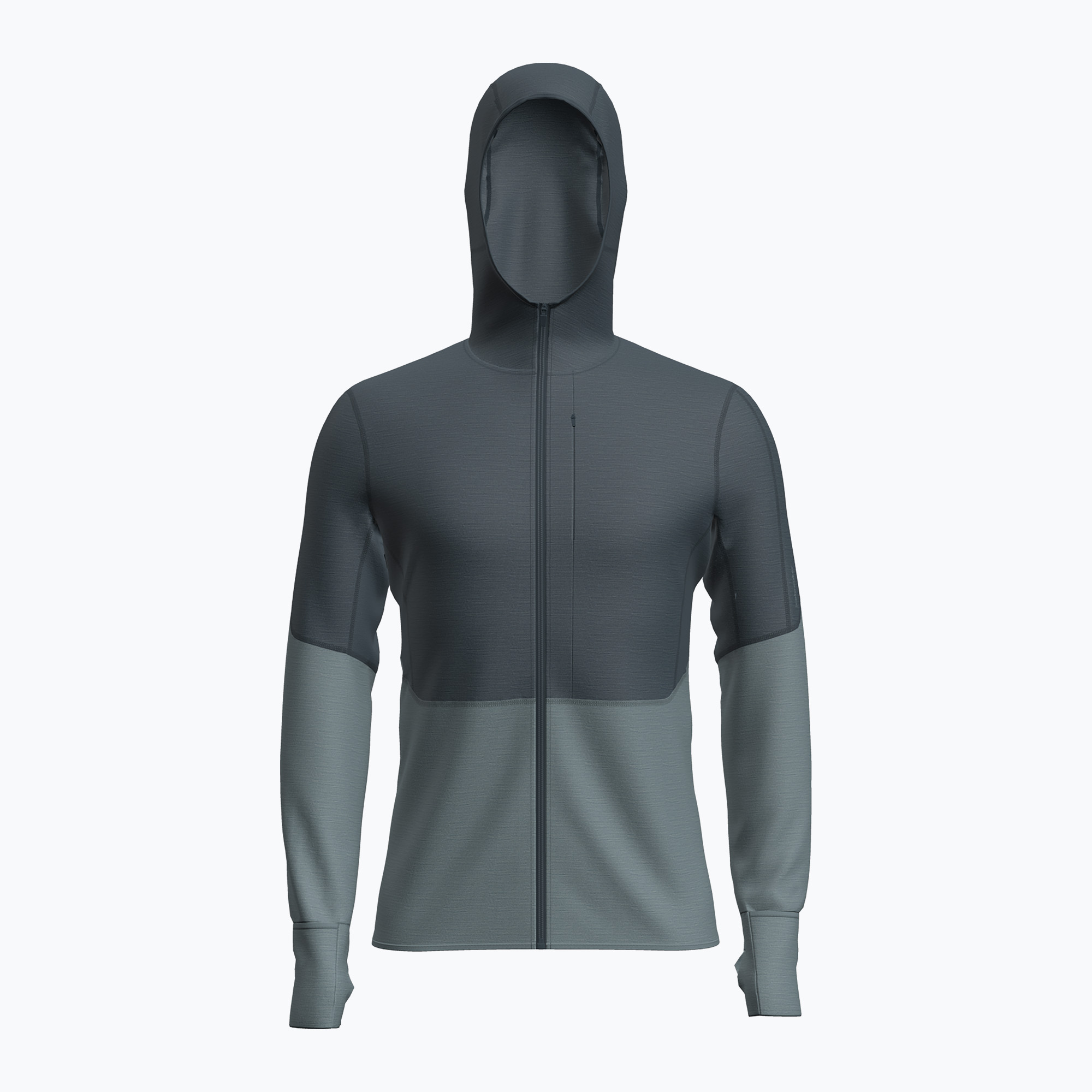 Bluza trekkingowa męska icebreaker Merino 200 RealFleece Descender Zip Hoodie abyss/blue ash/black | WYSYŁKA W 24H | 30 DNI NA ZWROT