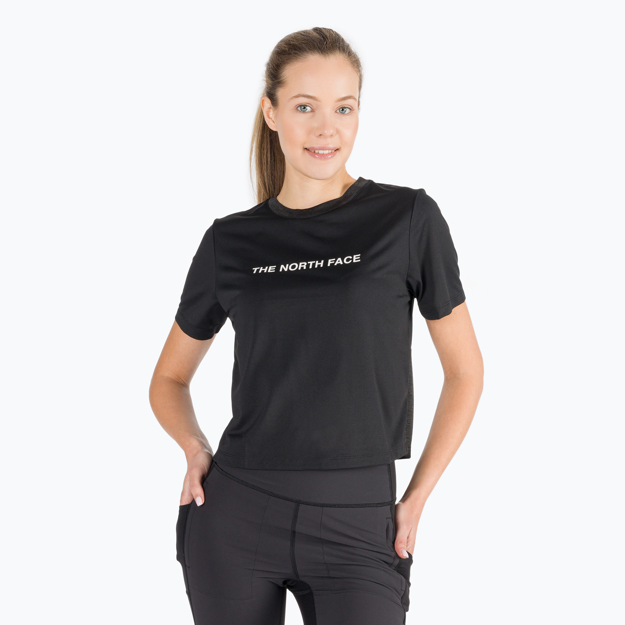 Koszulka trekkingowa damska The North Face MA black/black hthr | WYSYŁKA W 24H | 30 DNI NA ZWROT