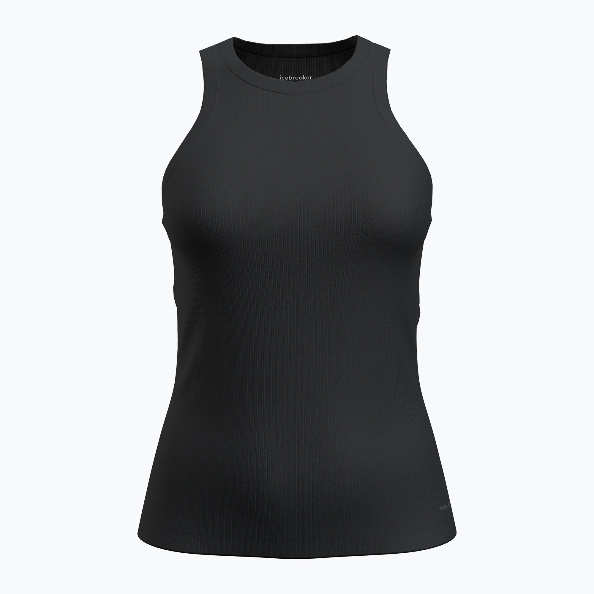 Koszulka trekkingowa damska icebreaker Merino Blend Rib Lotus Tank black | WYSYŁKA W 24H | 30 DNI NA ZWROT