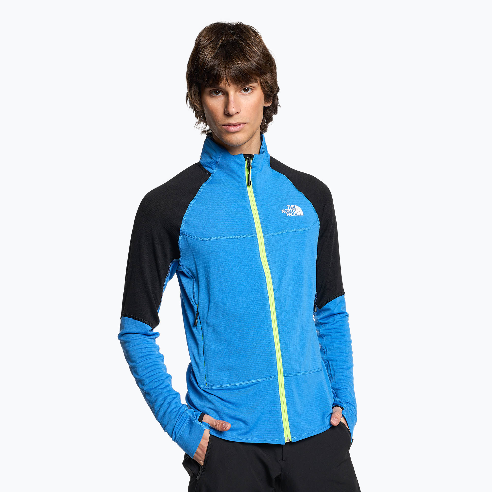 Bluza trekkingowa męska The North Face Bolt Polartec super sonic blue/black | WYSYŁKA W 24H | 30 DNI NA ZWROT