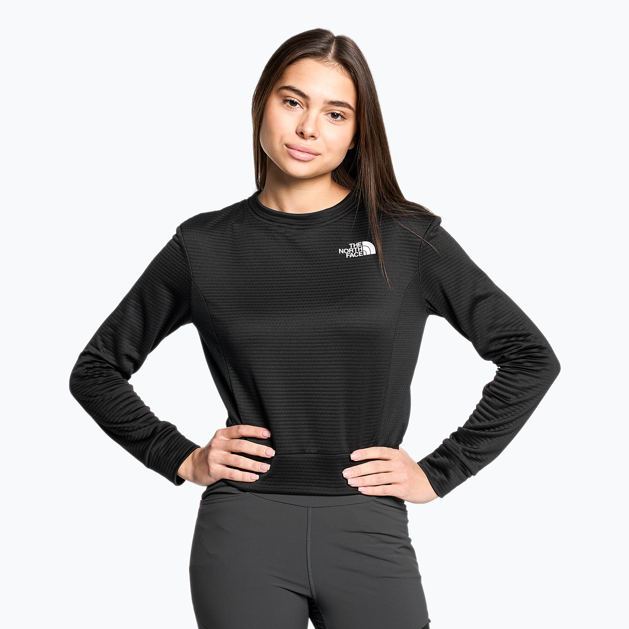 Bluza trekkingowa damska The North Face Ma Crew Neck Fleece black | WYSYŁKA W 24H | 30 DNI NA ZWROT