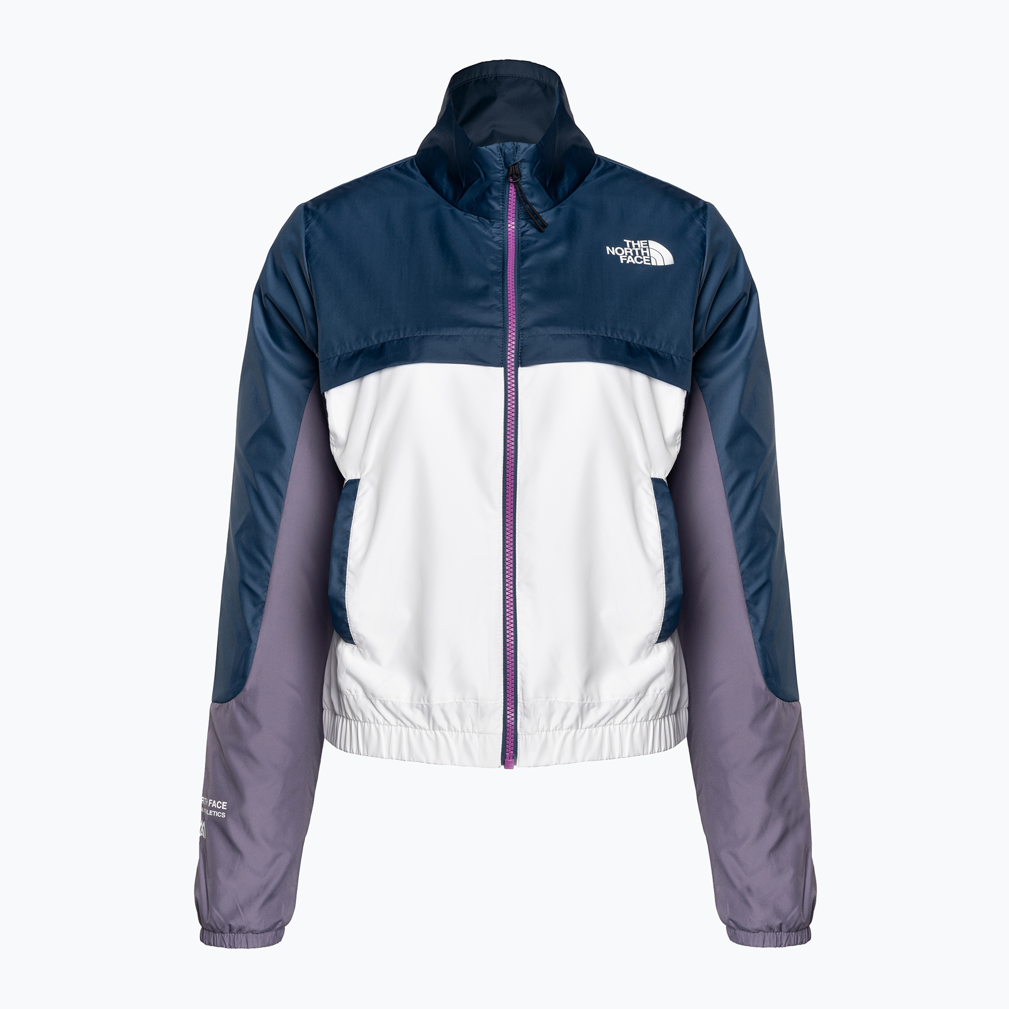 Kurtka przeciwwiatrowa damska The North Face MA Wind Full Zip white/lunar slate/shady blue | WYSYŁKA W 24H | 30 DNI NA ZWROT