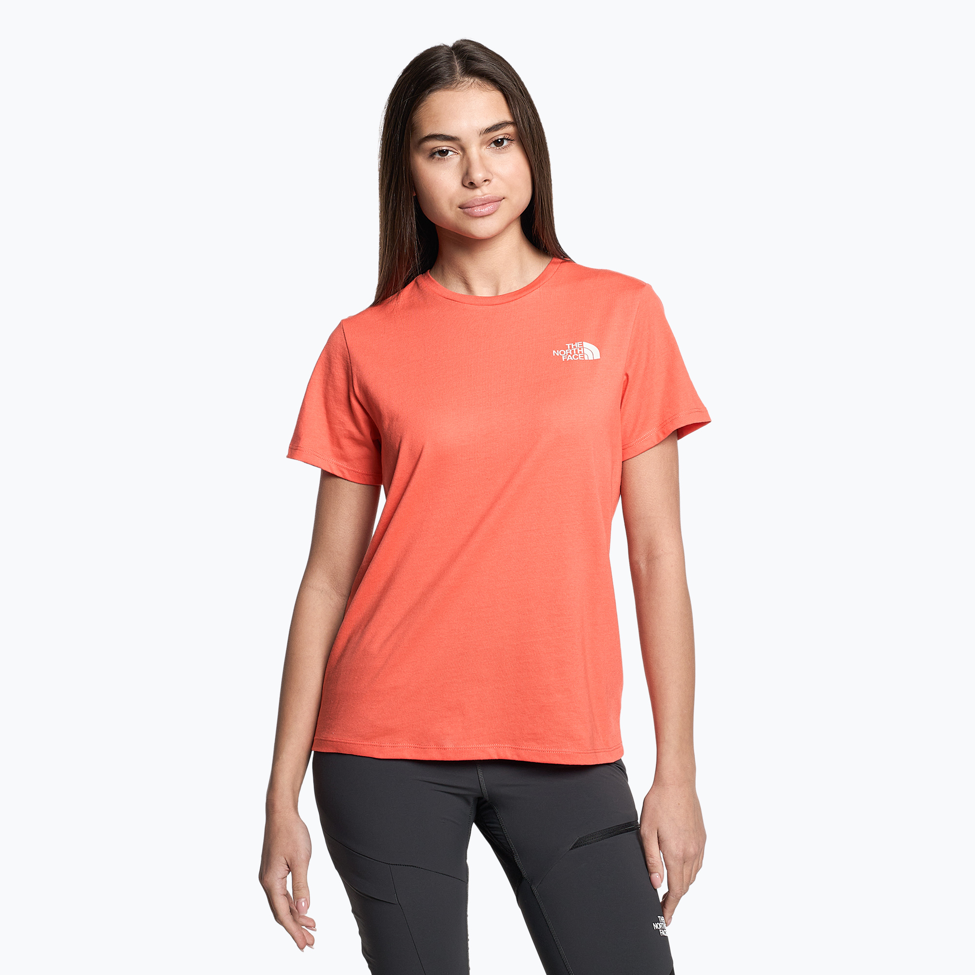 Koszulka trekkingowa damska The North Face Foundation Graphic retro orange | WYSYŁKA W 24H | 30 DNI NA ZWROT