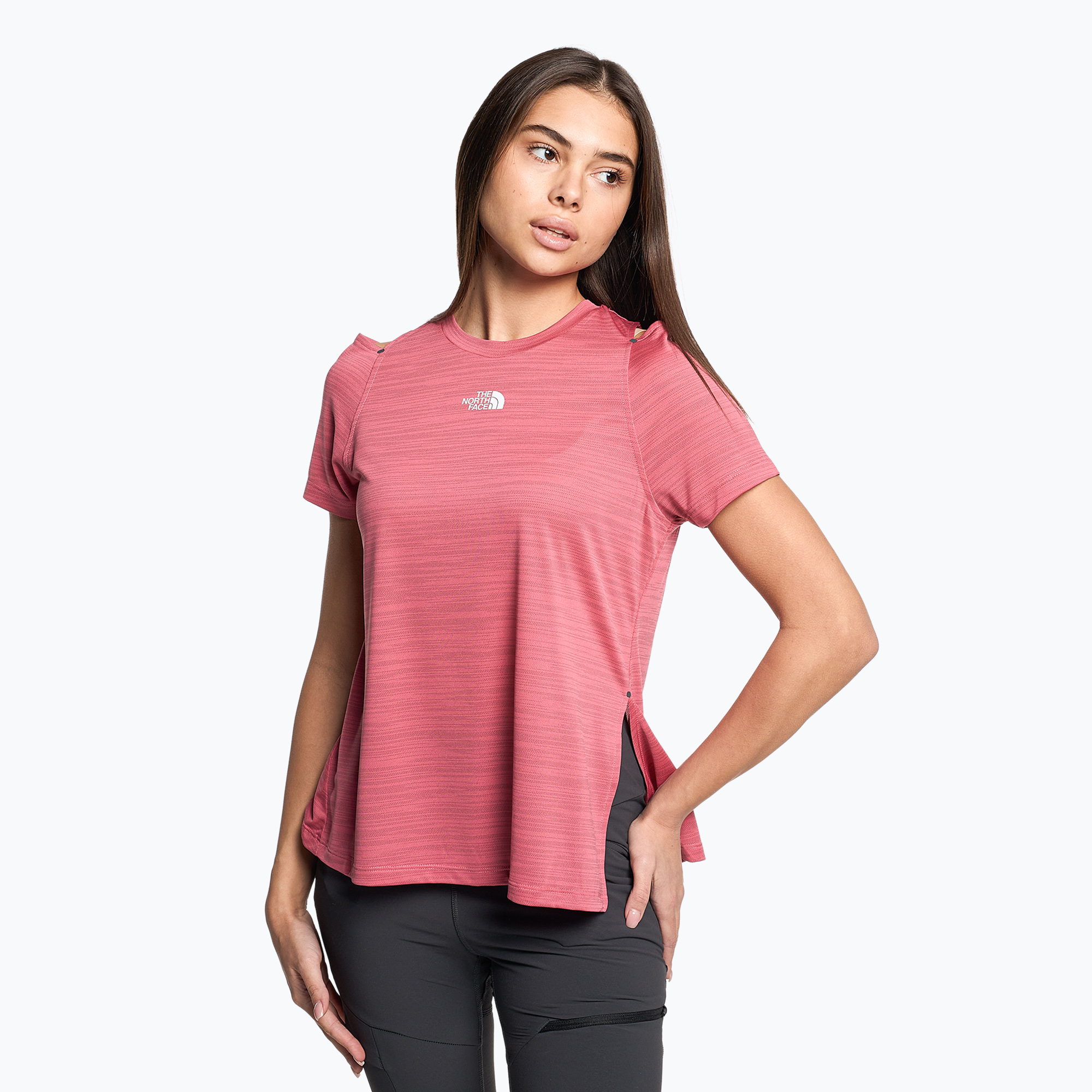 Koszulka trekkingowa damska The North Face AO Tee cosmo pink/lunar slate | WYSYŁKA W 24H | 30 DNI NA ZWROT