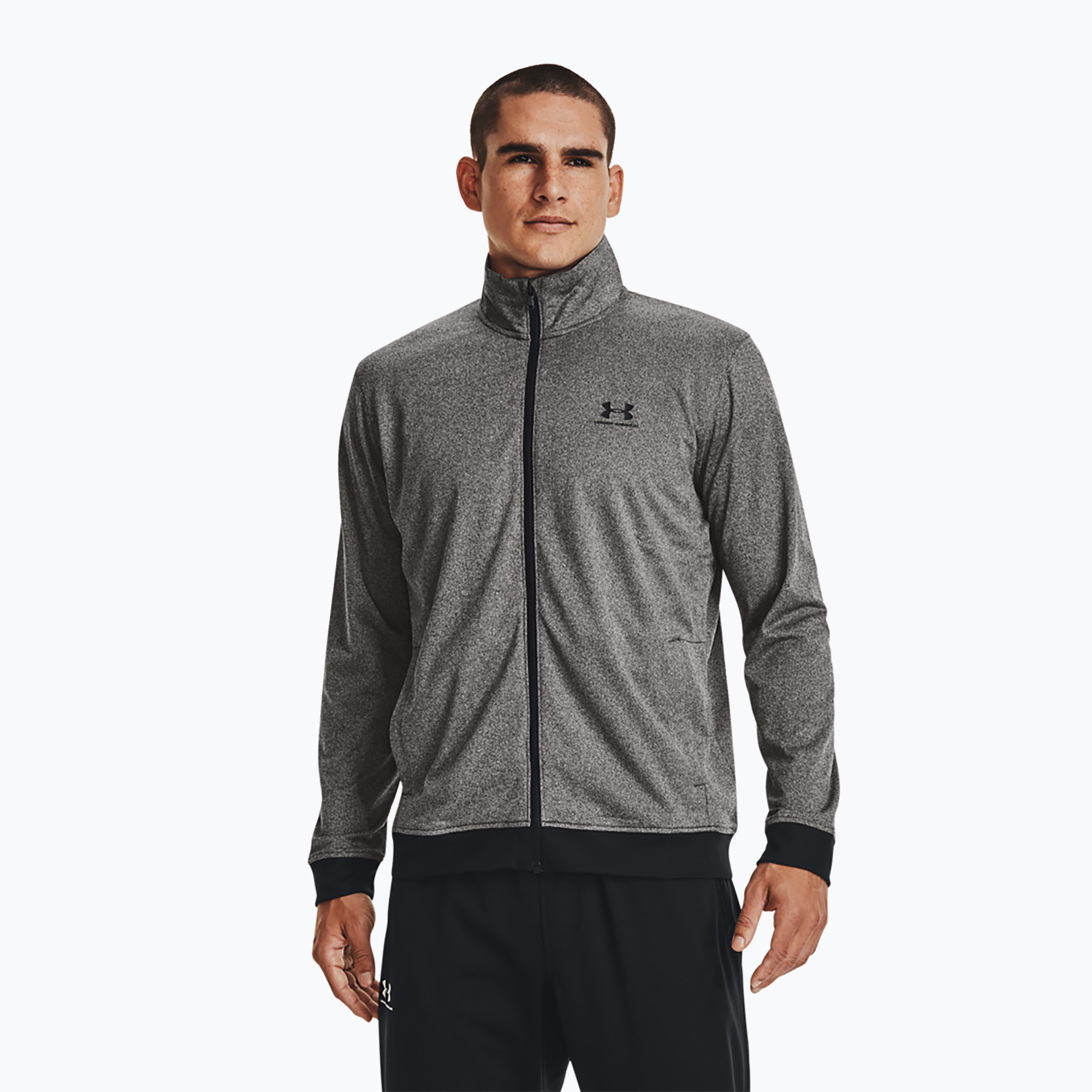 Bluza męska Under Armour Sportstyle Tricot carbon heather/black | WYSYŁKA W 24H | 30 DNI NA ZWROT