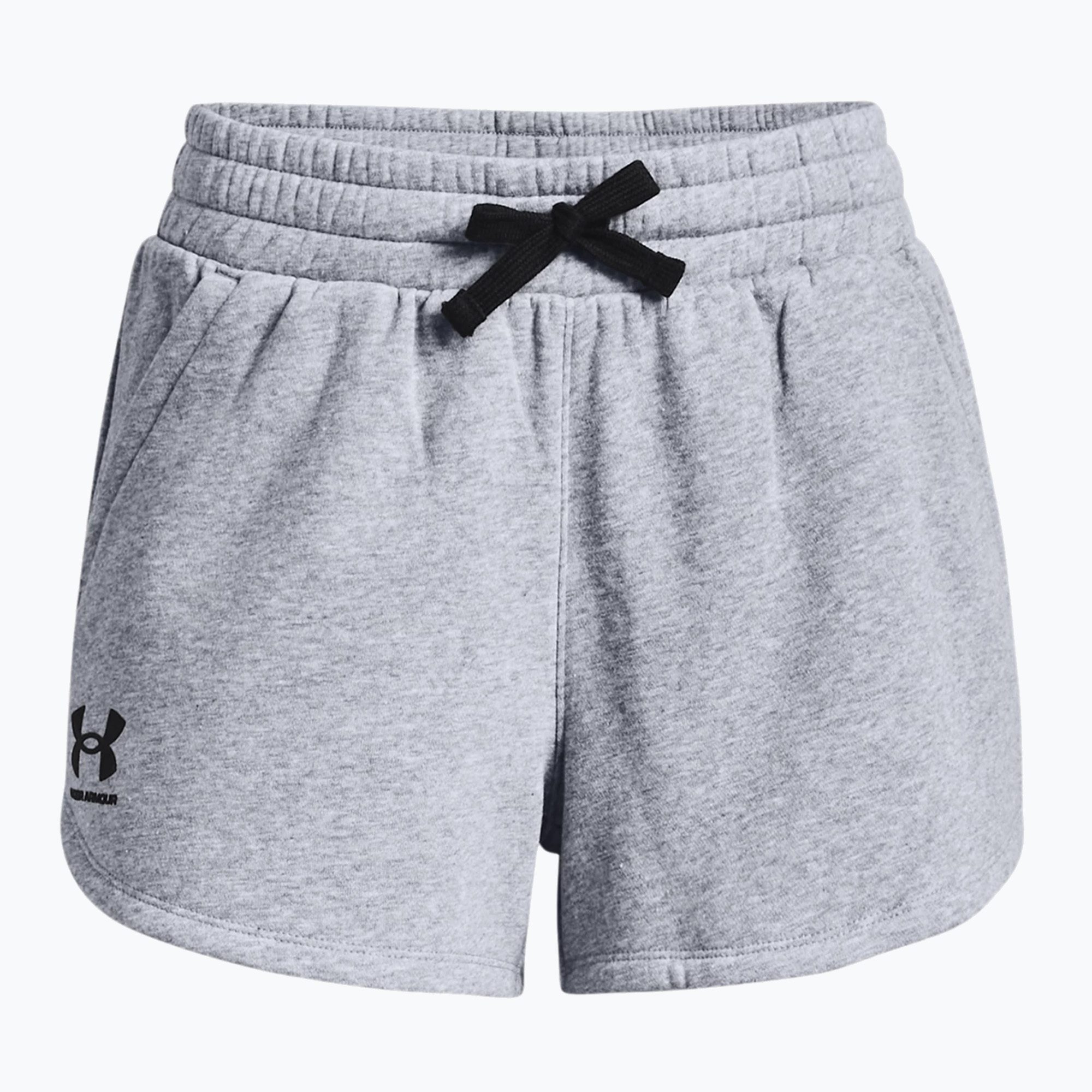 Spodenki treningowe damskie Under Armour Rival Fleece steel medium heather/black | WYSYŁKA W 24H | 30 DNI NA ZWROT