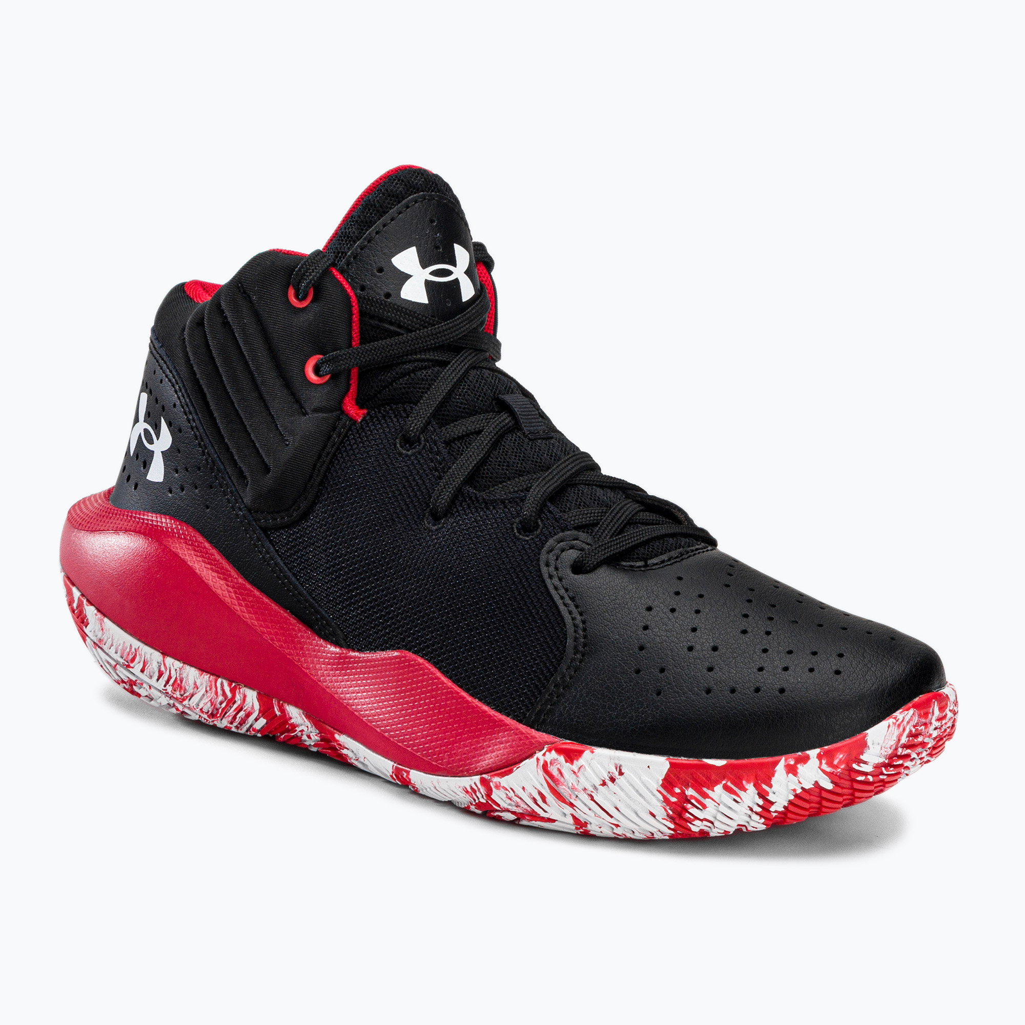 Buty do koszykówki męskie Under Armour Jet '21 black/red/white | WYSYŁKA W 24H | 30 DNI NA ZWROT