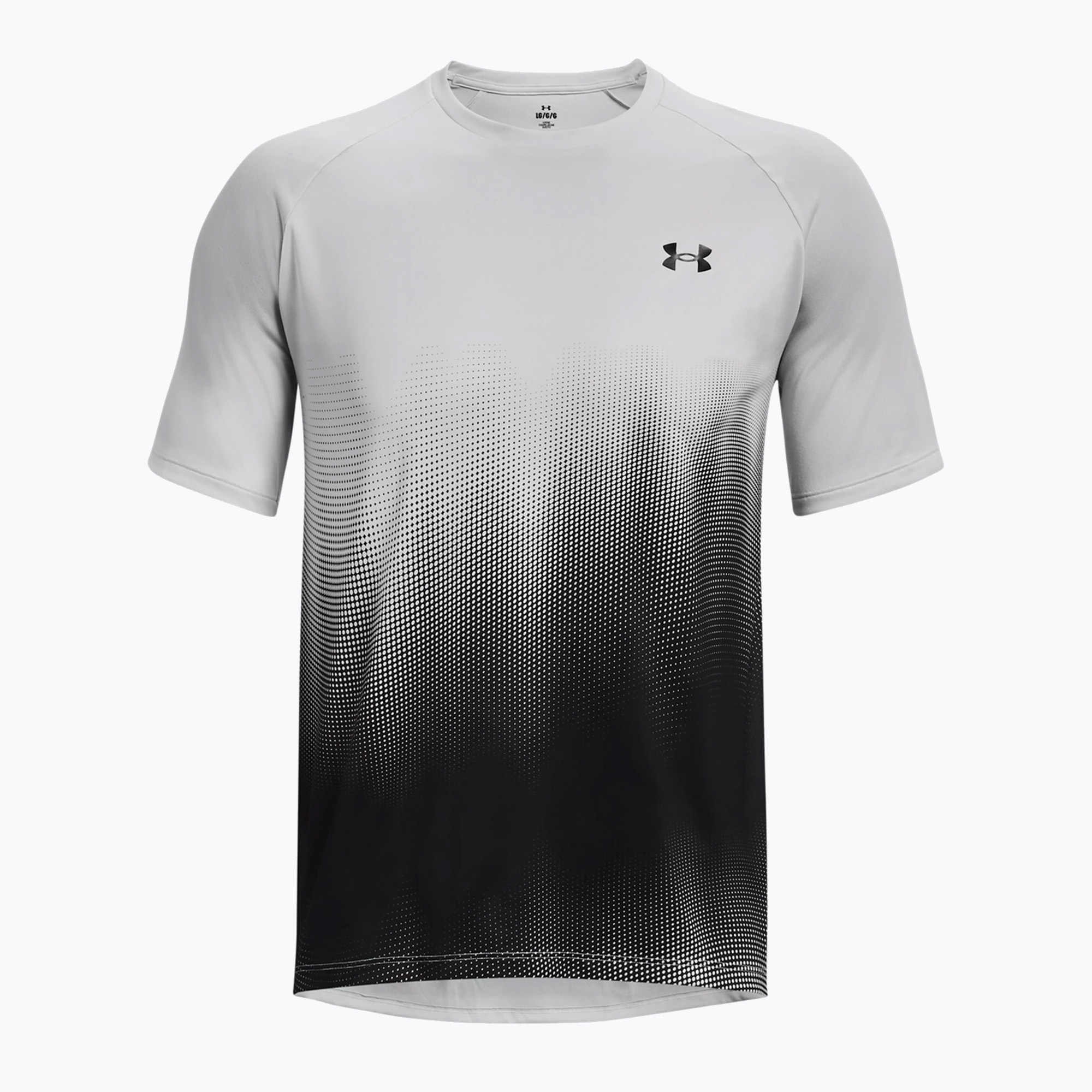 Koszulka treningowa męska Under Armour Tech Fade halo gray/black/black | WYSYŁKA W 24H | 30 DNI NA ZWROT